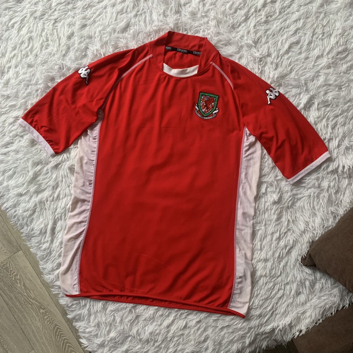 Kappa Kappa Gorau Chwarae Cyd Chwarae Wales Football Shirt Jersey Size US XL / EU 56 / 4 - 2 Thumbnail