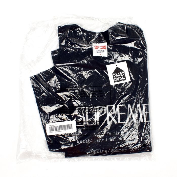 Supreme Anno Domini Metallic Logo T-Shirt Black DS | Grailed