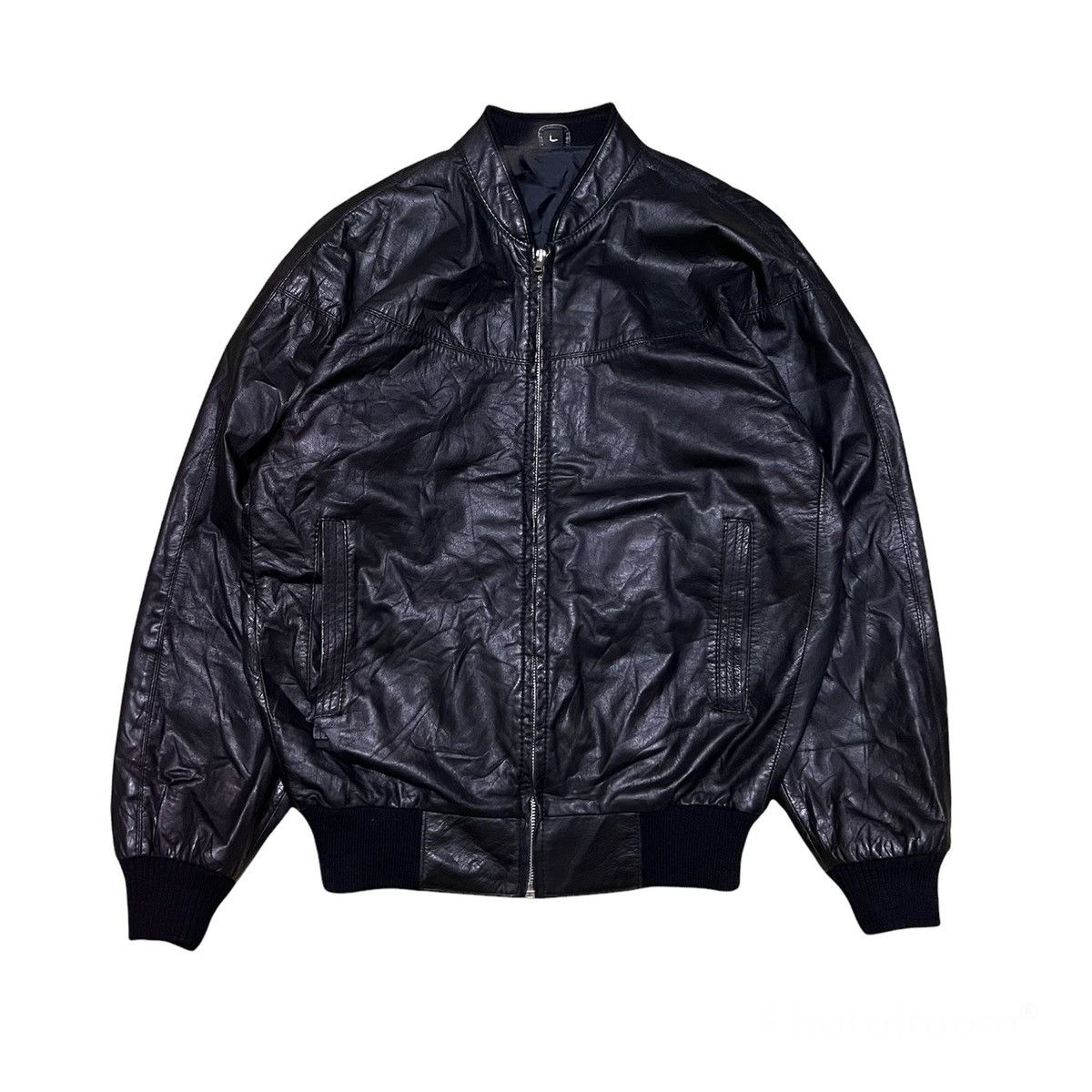 Japanese Brand Japanese Brand Leather Jacket Bomber Style Jacket Size US L / EU 52-54 / 3 - 1 Thumbnail
