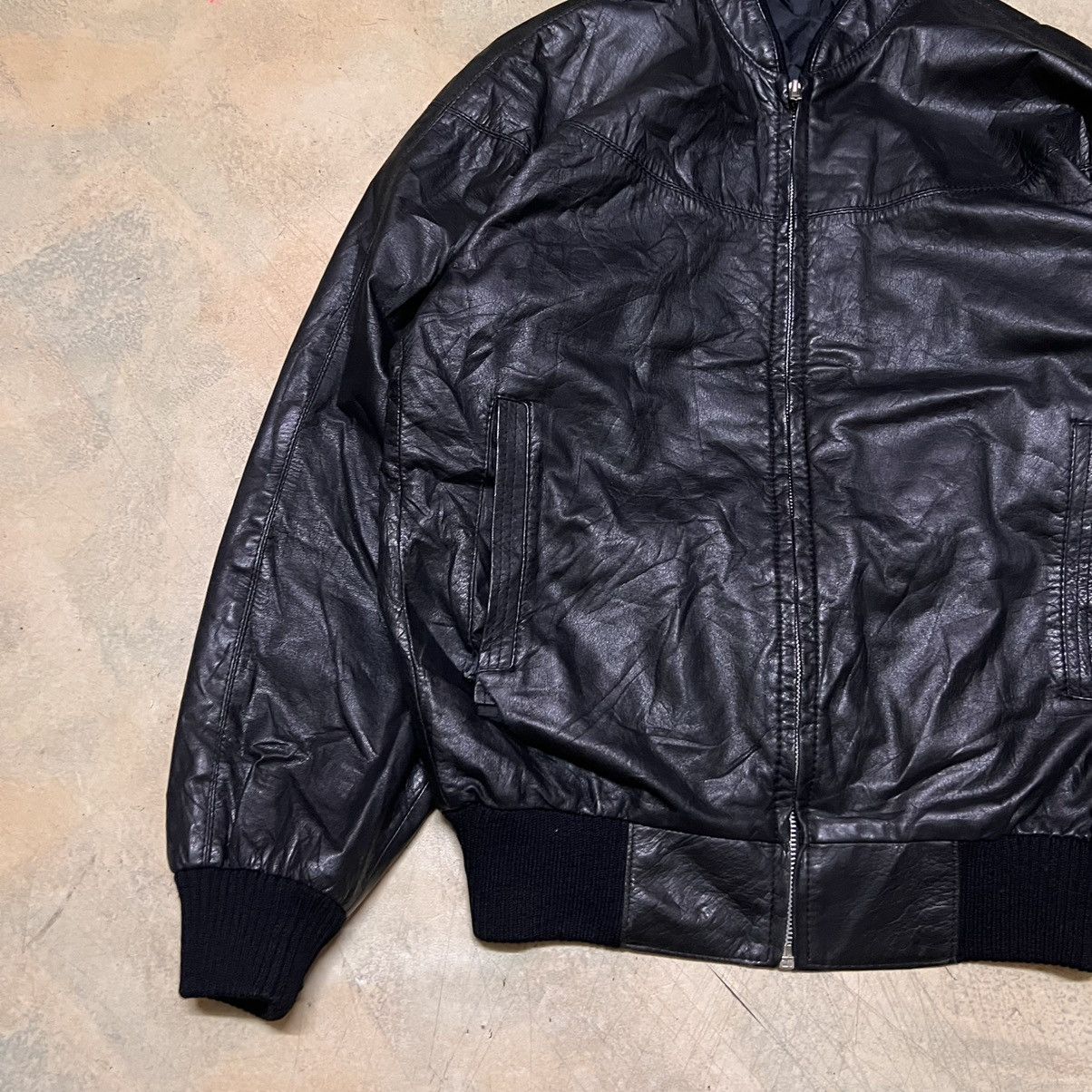 Japanese Brand Japanese Brand Leather Jacket Bomber Style Jacket Size US L / EU 52-54 / 3 - 2 Thumbnail