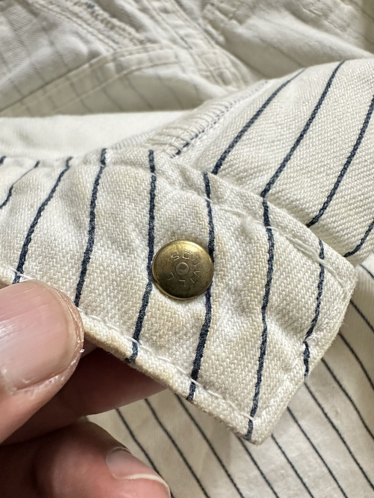 Marithe + Francois Girbaud 1980s Marithe Francois Girbaud hybrid striped pant Size US 28 / EU 44 - 6 Thumbnail