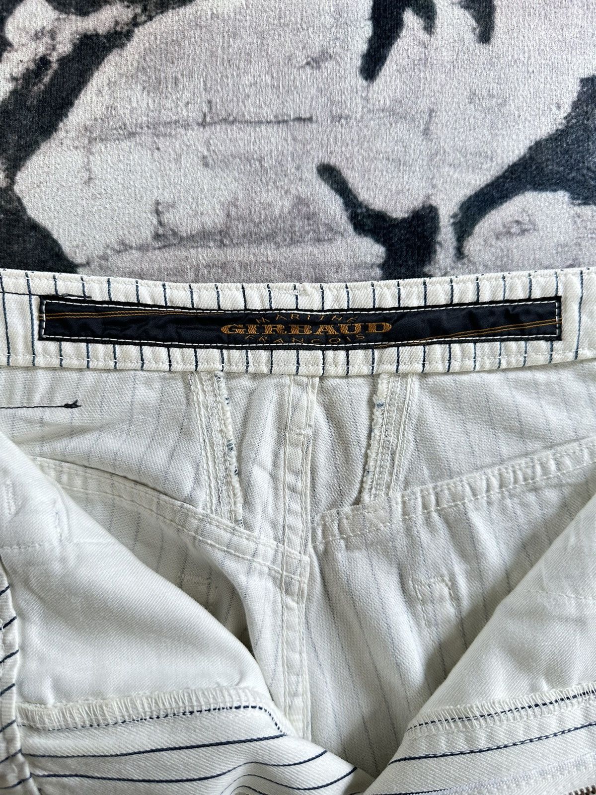 Marithe + Francois Girbaud 1980s Marithe Francois Girbaud hybrid striped pant Size US 28 / EU 44 - 5 Thumbnail
