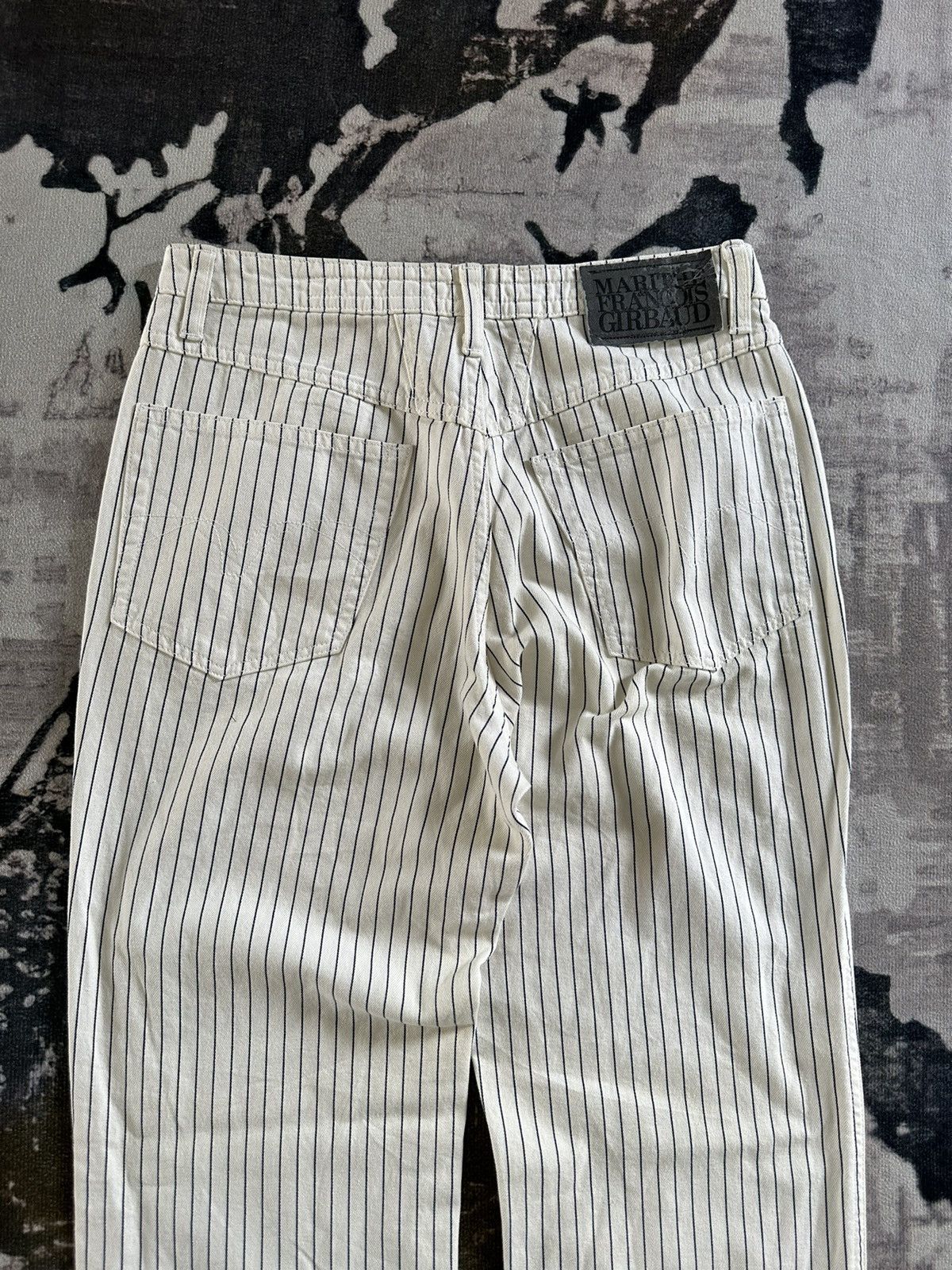 Marithe + Francois Girbaud 1980s Marithe Francois Girbaud hybrid striped pant Size US 28 / EU 44 - 10 Thumbnail