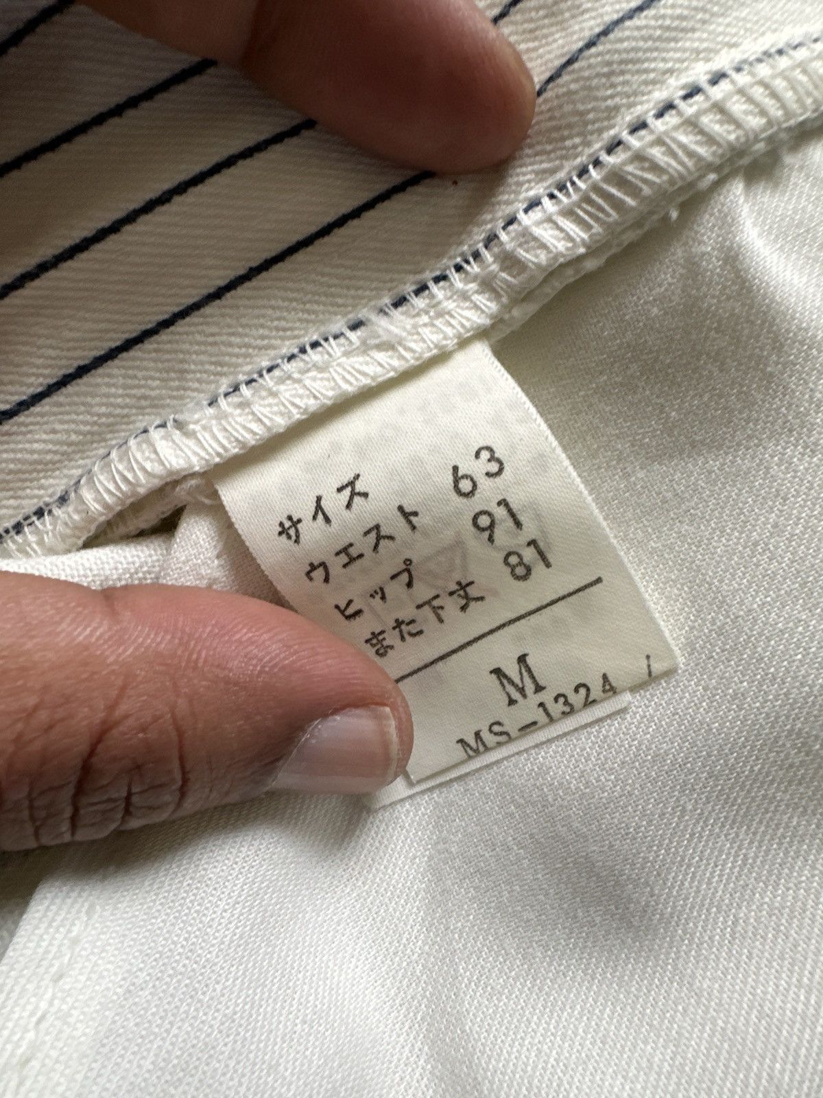 Marithe + Francois Girbaud 1980s Marithe Francois Girbaud hybrid striped pant Size US 28 / EU 44 - 12 Thumbnail