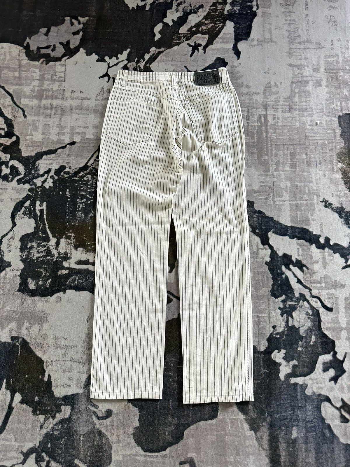 Marithe + Francois Girbaud 1980s Marithe Francois Girbaud hybrid striped pant Size US 28 / EU 44 - 2 Thumbnail