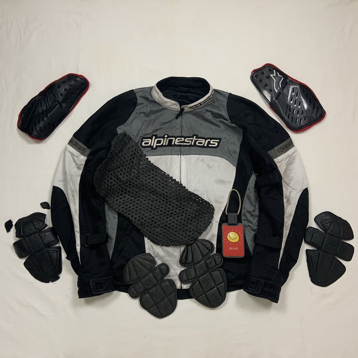 image of Gear For Sports x Racing Alpinestars Biker Protector Jacket Racing in Black Gray, Men's (Size XL)