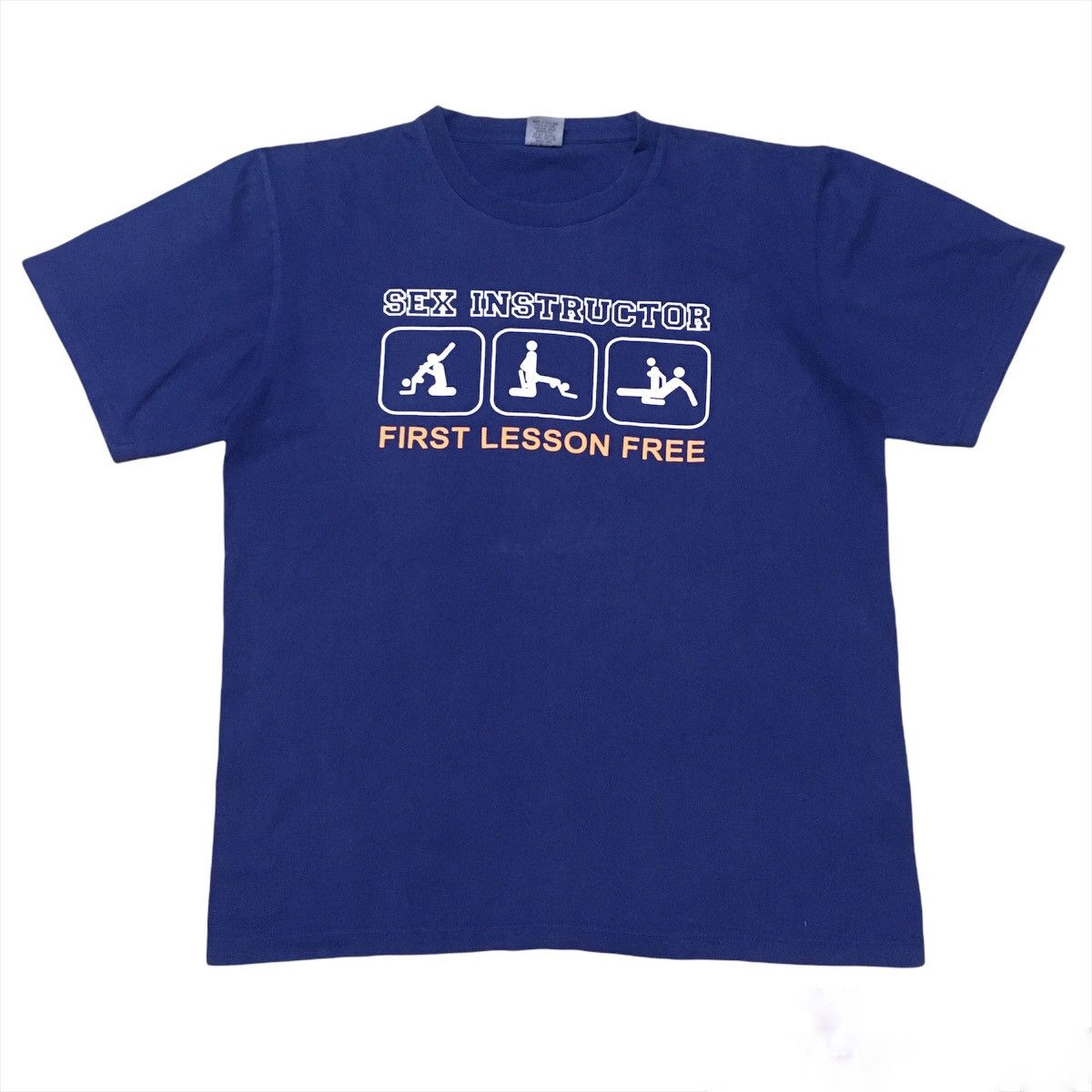 Japanese Brand Sex Instructor T Shirt Sex Nude 18sx Logo Size US L / EU 52-54 / 3 - 1 Thumbnail