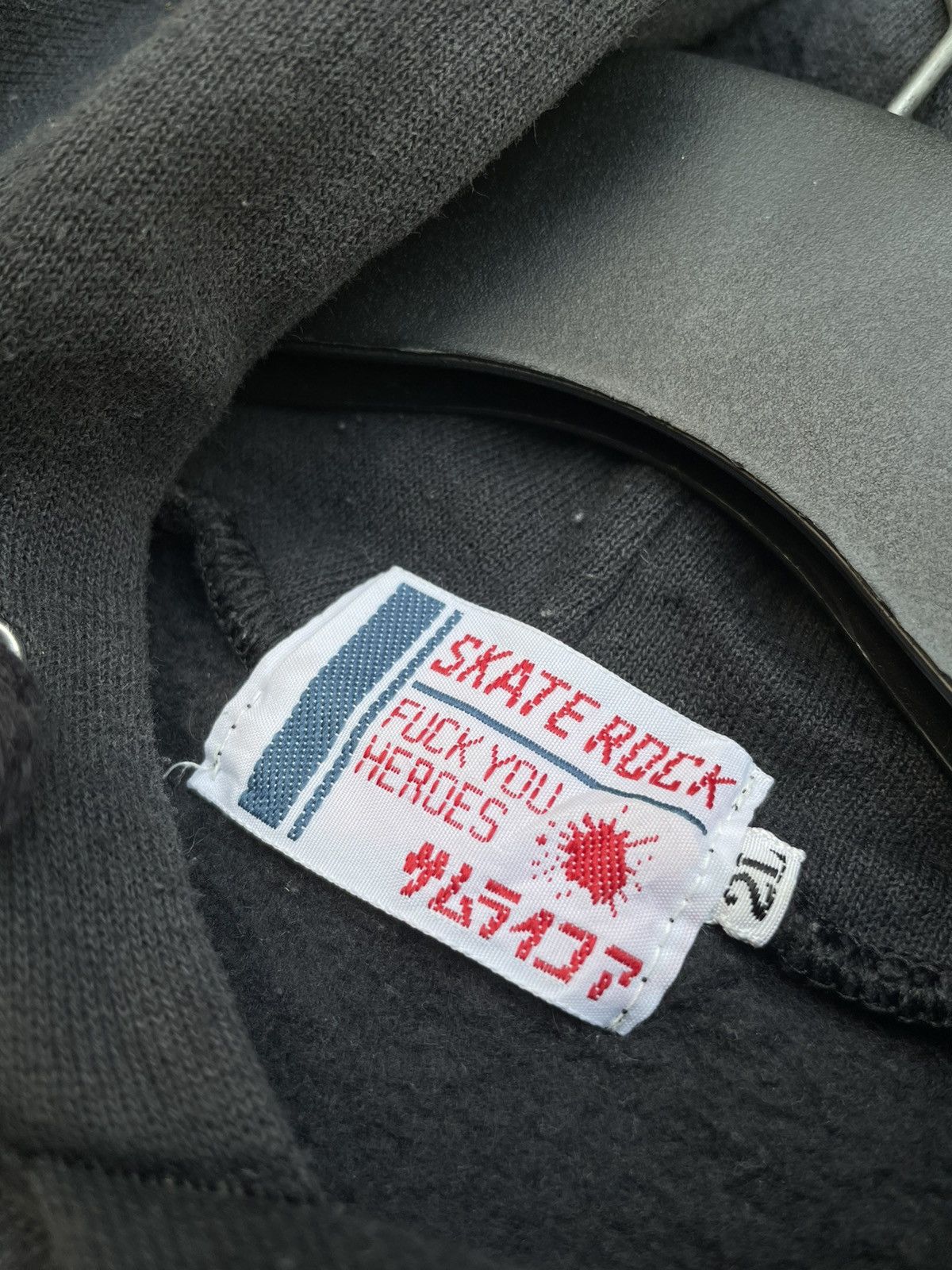 Band Tees Skate Rock Fuck You Heroes Samurai Box Logo Hoodie Size US XXL / EU 58 / 5 - 8 Thumbnail