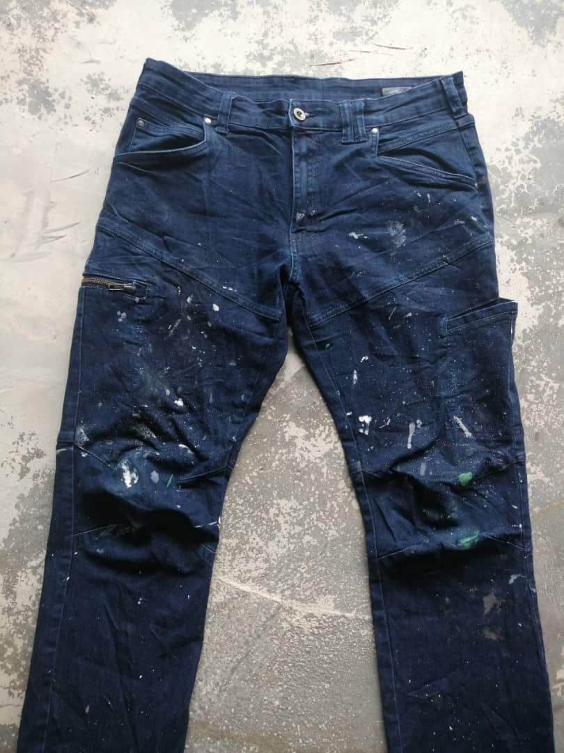 Japanese Brand Japanese FieldCore Custom Paint Splash Dirty Pants Size US 34 / EU 50 - 3 Thumbnail