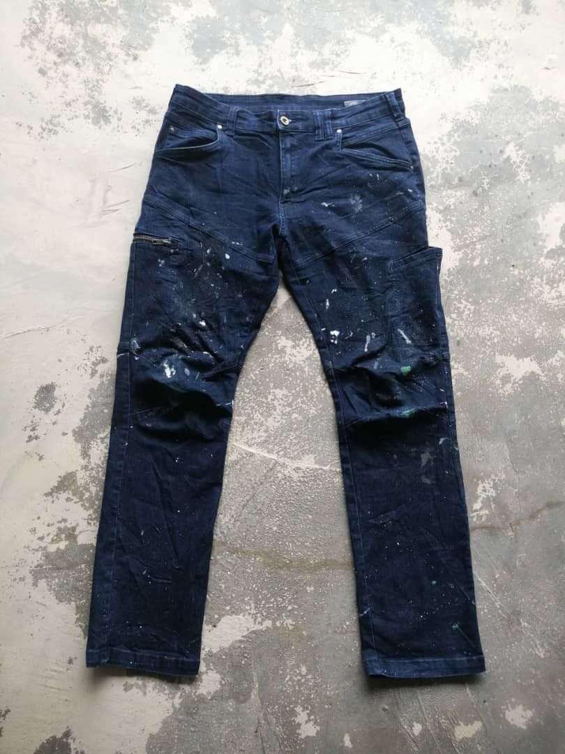 Japanese Brand Japanese FieldCore Custom Paint Splash Dirty Pants Size US 34 / EU 50 - 1 Thumbnail