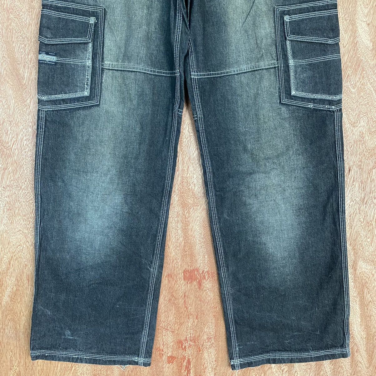 Chance The Rapper DLL Enyce Black baggy Multipocket Denim Jeans Pants #1902 Size US 32 / EU 48 - 3 Thumbnail