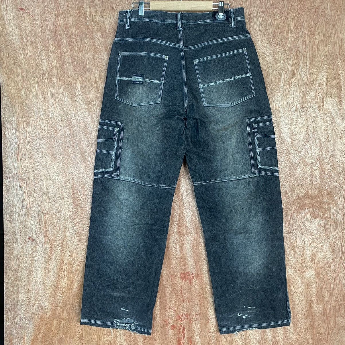Chance The Rapper DLL Enyce Black baggy Multipocket Denim Jeans Pants #1902 Size US 32 / EU 48 - 10 Thumbnail