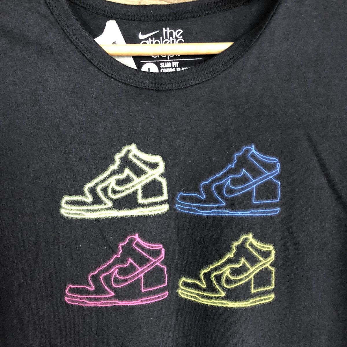 Nike Nike Black Shoes Logo Tshirt #2940 Size L / US 10 / IT 46 - 8 Thumbnail