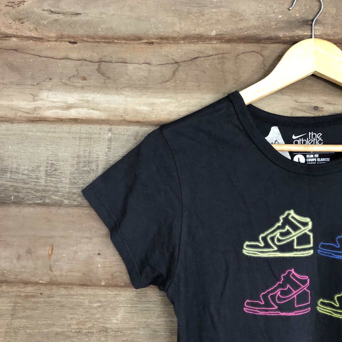 Nike Nike Black Shoes Logo Tshirt #2940 Size L / US 10 / IT 46 - 5 Thumbnail