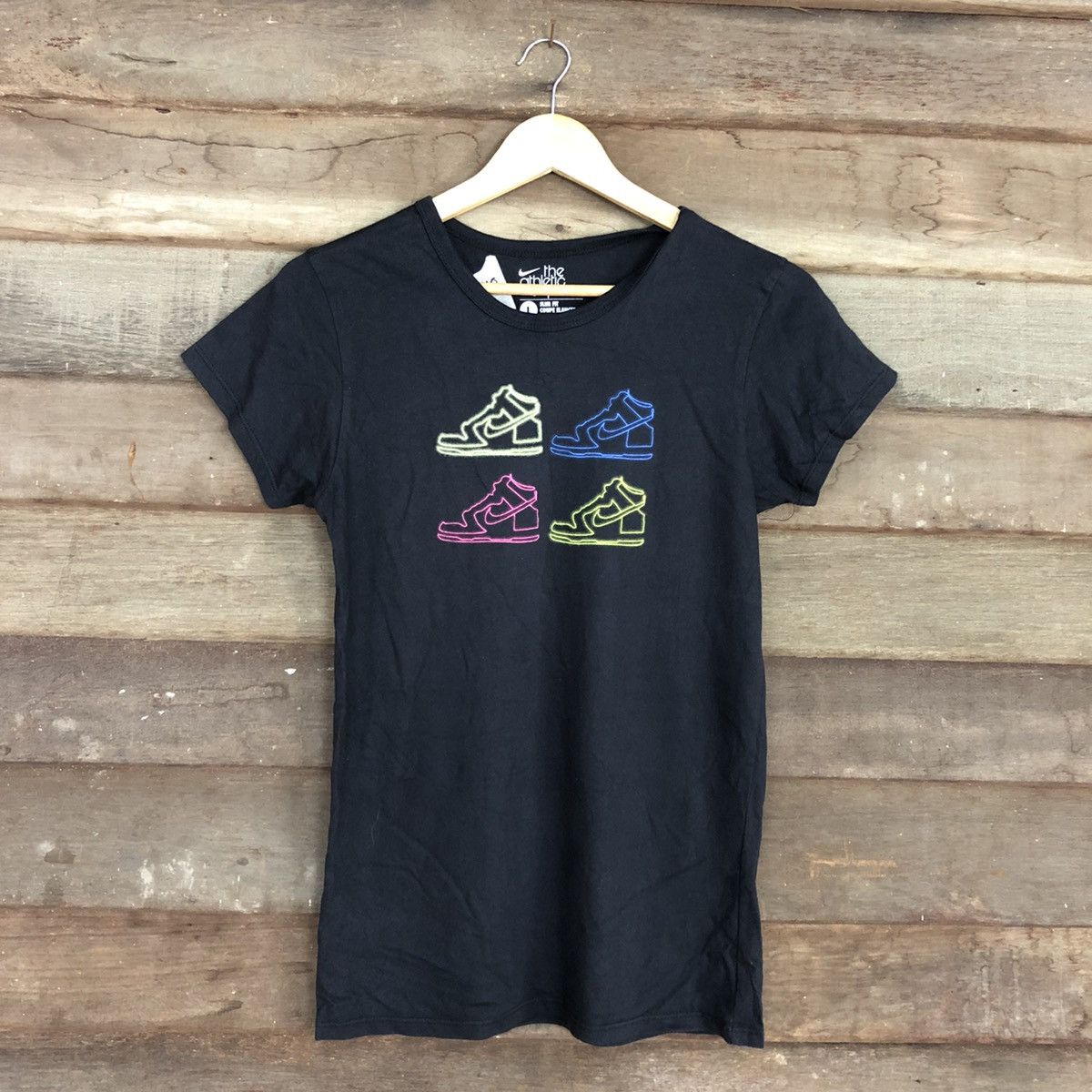 Nike Nike Black Shoes Logo Tshirt #2940 Size L / US 10 / IT 46 - 3 Thumbnail