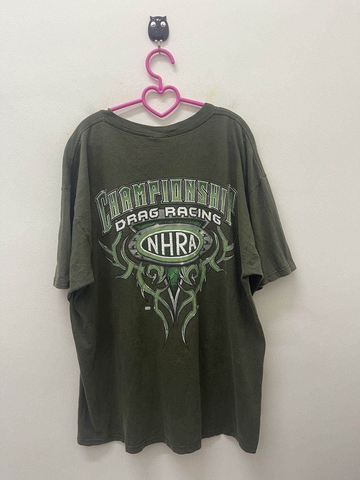 image of Nhra Championship Drag Racing Spell Out in Green, Men's (Size XL)