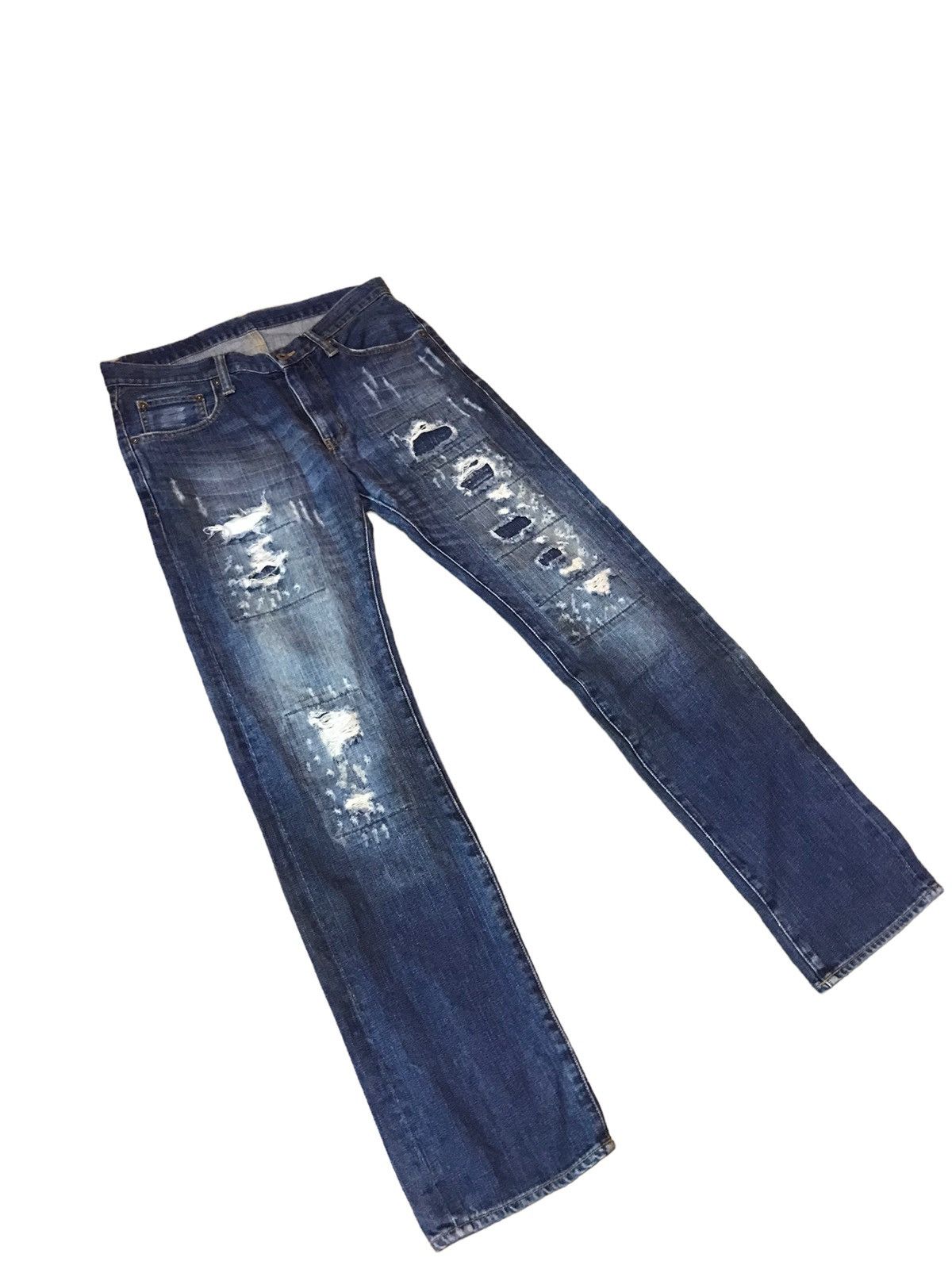 Japanese Brand × Takeo Kikuchi ‼️TAKEO KIKUCHI DISTRESSED DENIM‼️ Size US 32 / EU 48 - 2 Thumbnail