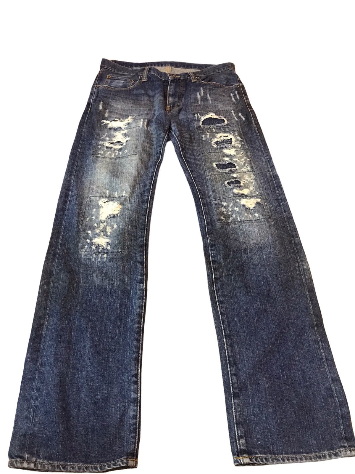 Japanese Brand × Takeo Kikuchi ‼️TAKEO KIKUCHI DISTRESSED DENIM‼️ Size US 32 / EU 48 - 3 Thumbnail