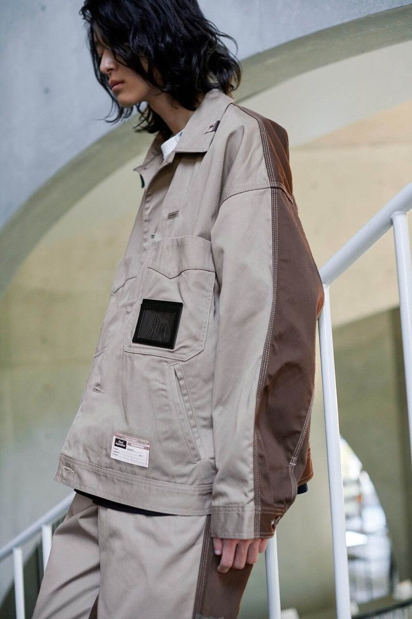 Miharayasuhiro Miharayasuhiro x Gu worker jacket 2 tone | Grailed