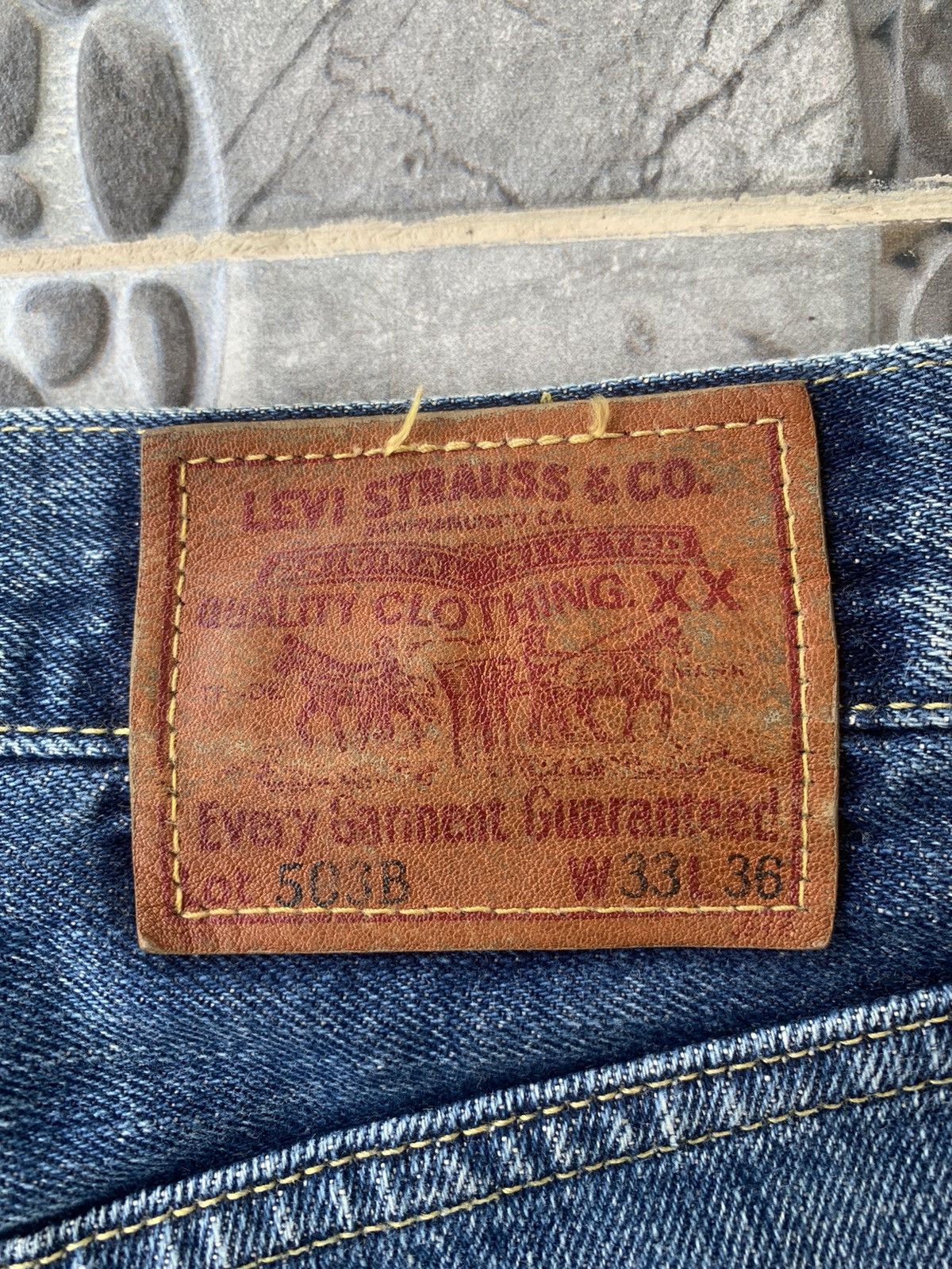 Levi's × Levi's Vintage Clothing × Vintage Vintage Levi’s Big E 503B Japan Selvedge Jeans Size US 33 - 18 Thumbnail