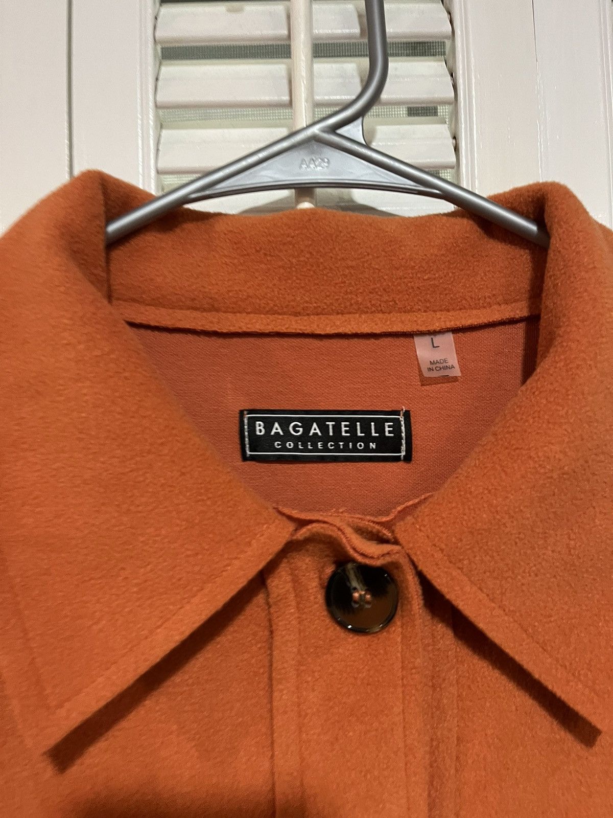 Designer × Vintage Womens Bagatelle Cropped Wide Pocket Shirt Jacket Suede Size L / US 10 / IT 46 - 5 Thumbnail