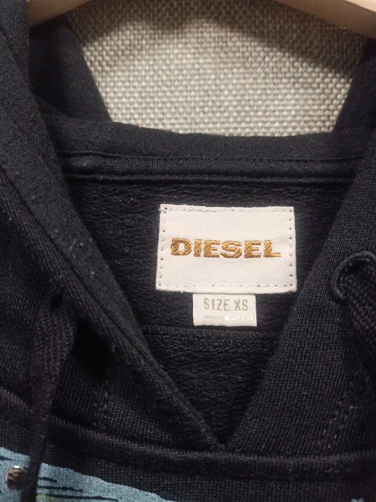 Designer × Diesel × Diesel Black Gold vintage sweatshirt hoodie diesel made in bulgaria Size XS / US 0-2 / IT 36-38 - 3 Thumbnail