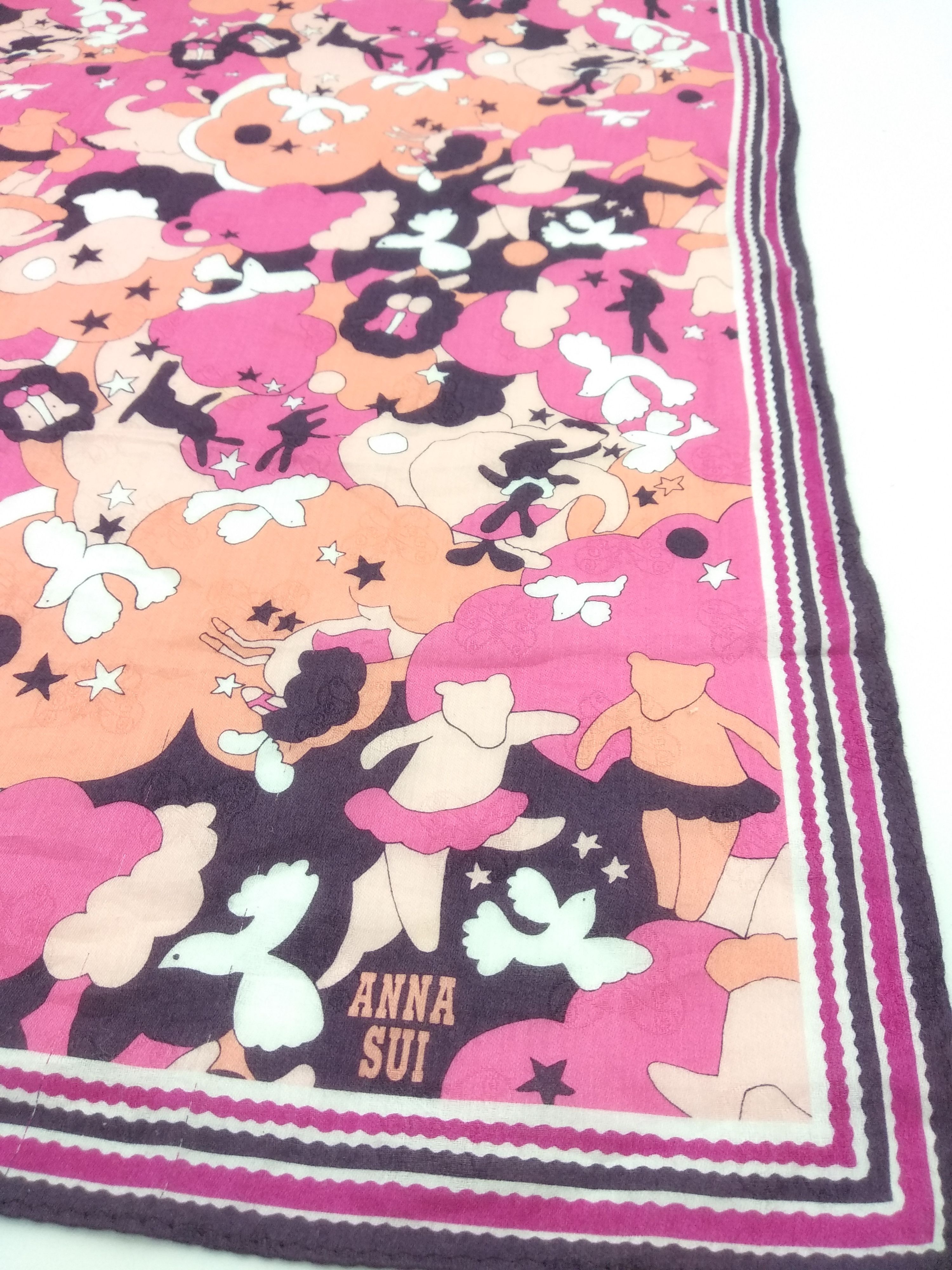 Anna Sui × Vintage Anna Sui Handkerchief / Neckerchief - HK253 Size ONE SIZE - 4 Thumbnail