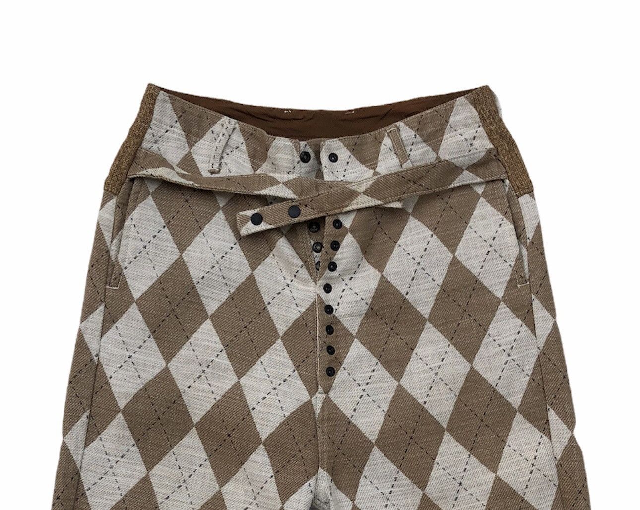Kapital Kapital Argyle Seamless Pierrot Pants Size US 30 / EU 46 - 4 Thumbnail