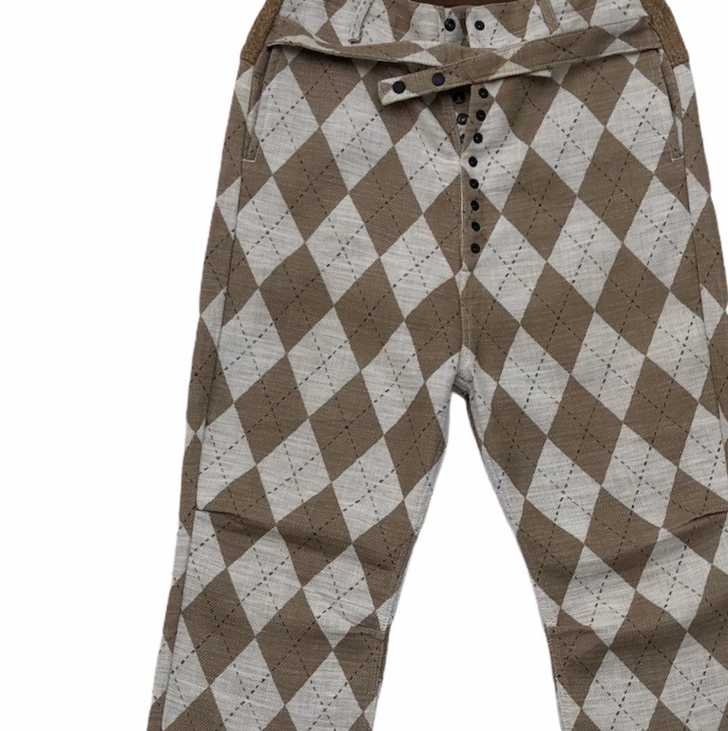 Kapital Kapital Argyle Seamless Pierrot Pants Size US 30 / EU 46 - 3 Thumbnail