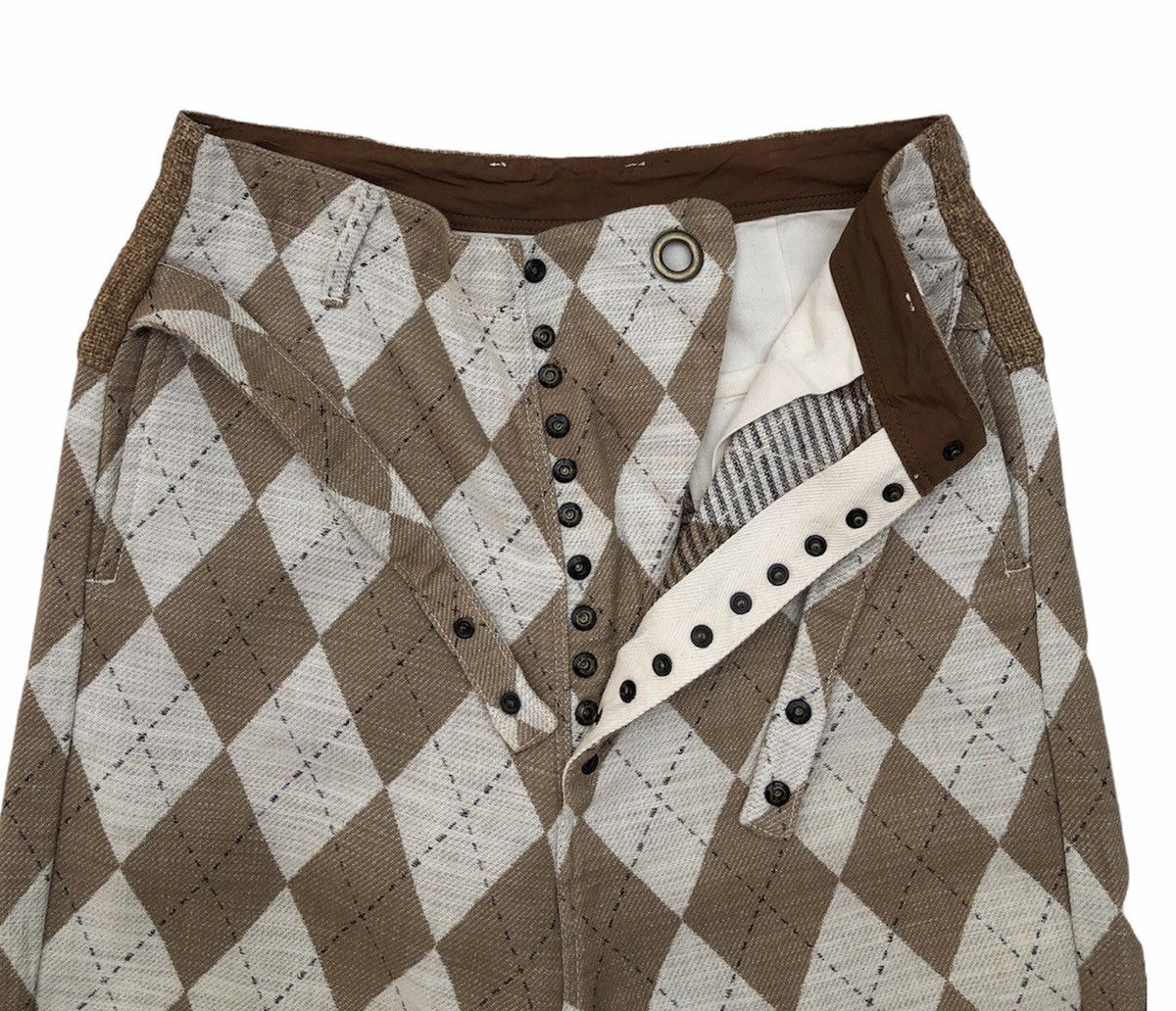 Kapital Kapital Argyle Seamless Pierrot Pants Size US 30 / EU 46 - 6 Thumbnail