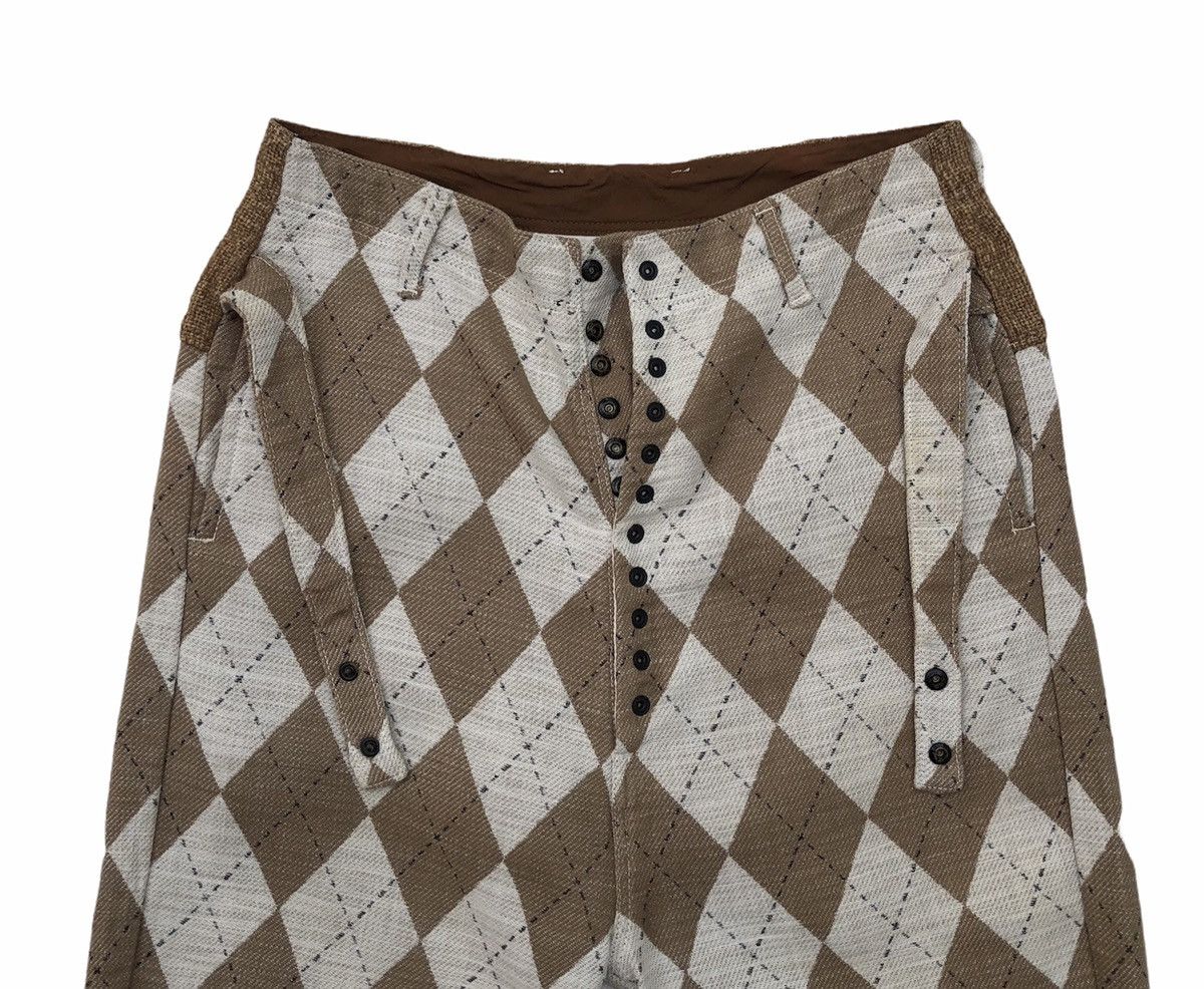 Kapital Kapital Argyle Seamless Pierrot Pants Size US 30 / EU 46 - 5 Thumbnail