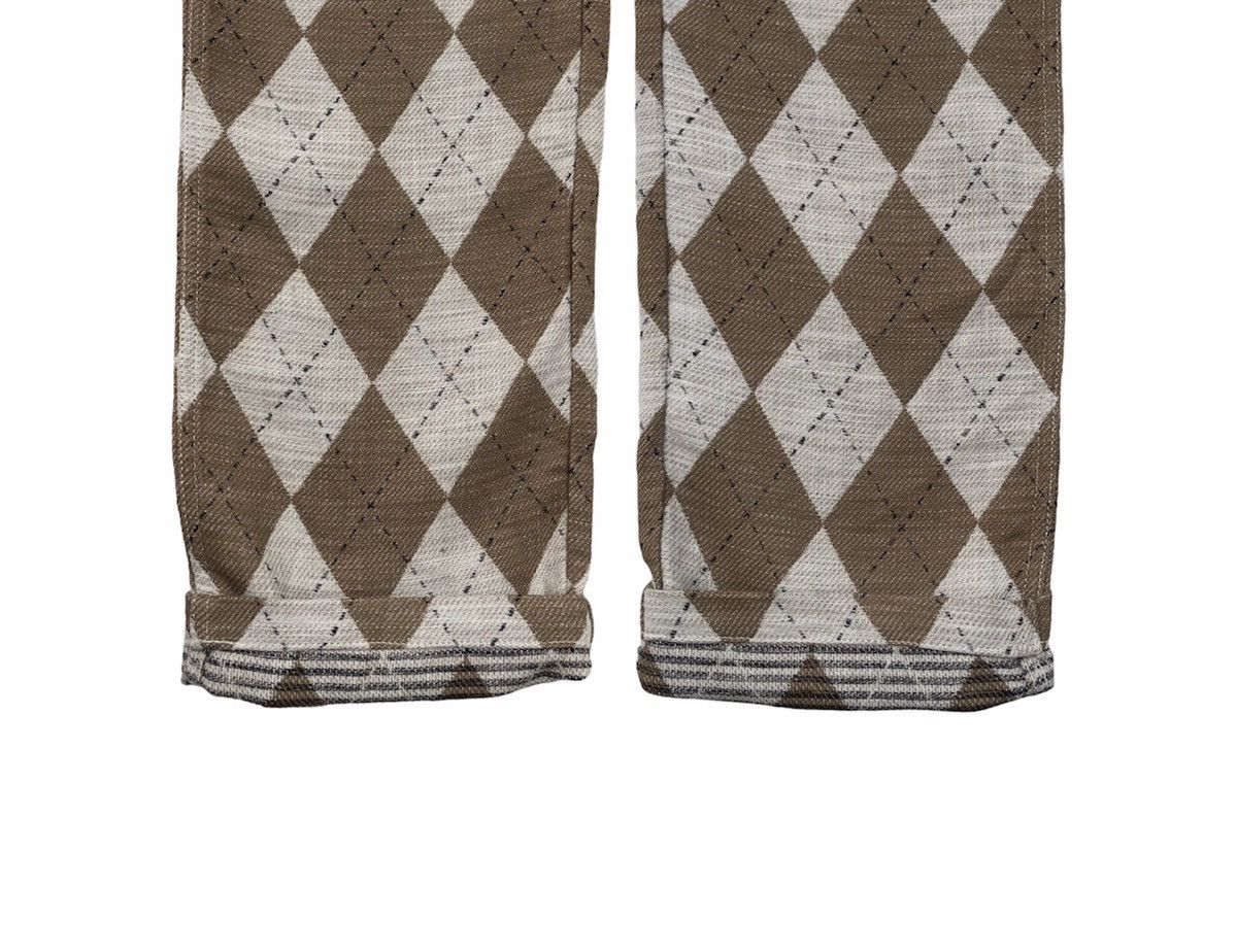 Kapital Kapital Argyle Seamless Pierrot Pants Size US 30 / EU 46 - 9 Thumbnail