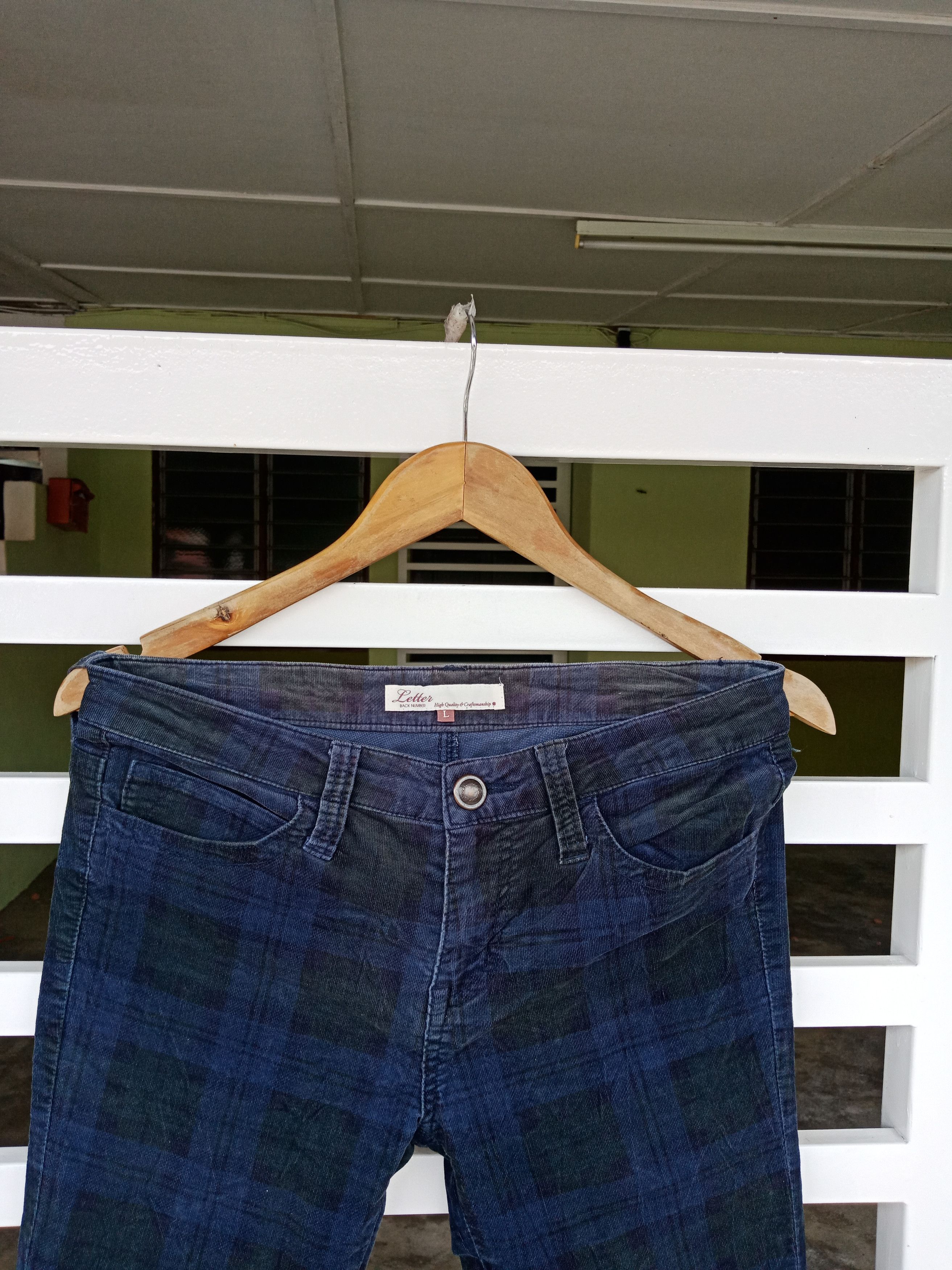 In The Attic Letter Back Number Tartan Checker Bondage Punks Pants Size US 31 - 3 Thumbnail