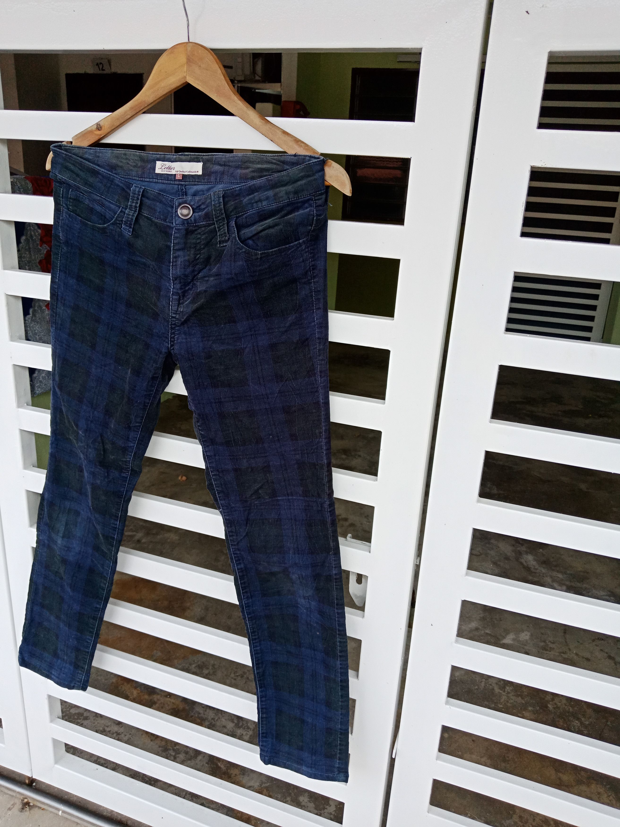 In The Attic Letter Back Number Tartan Checker Bondage Punks Pants Size US 31 - 4 Thumbnail