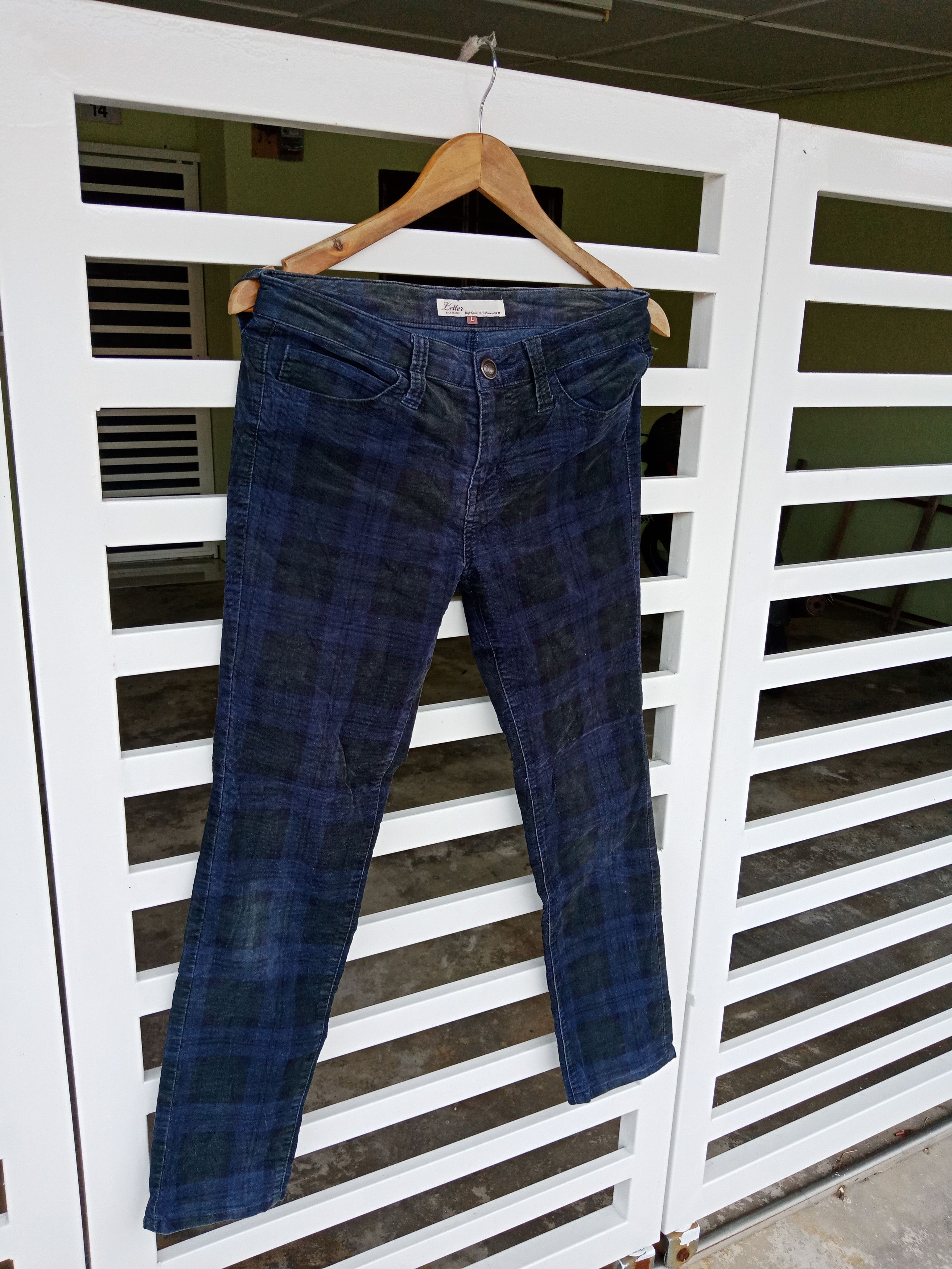 In The Attic Letter Back Number Tartan Checker Bondage Punks Pants Size US 31 - 5 Thumbnail