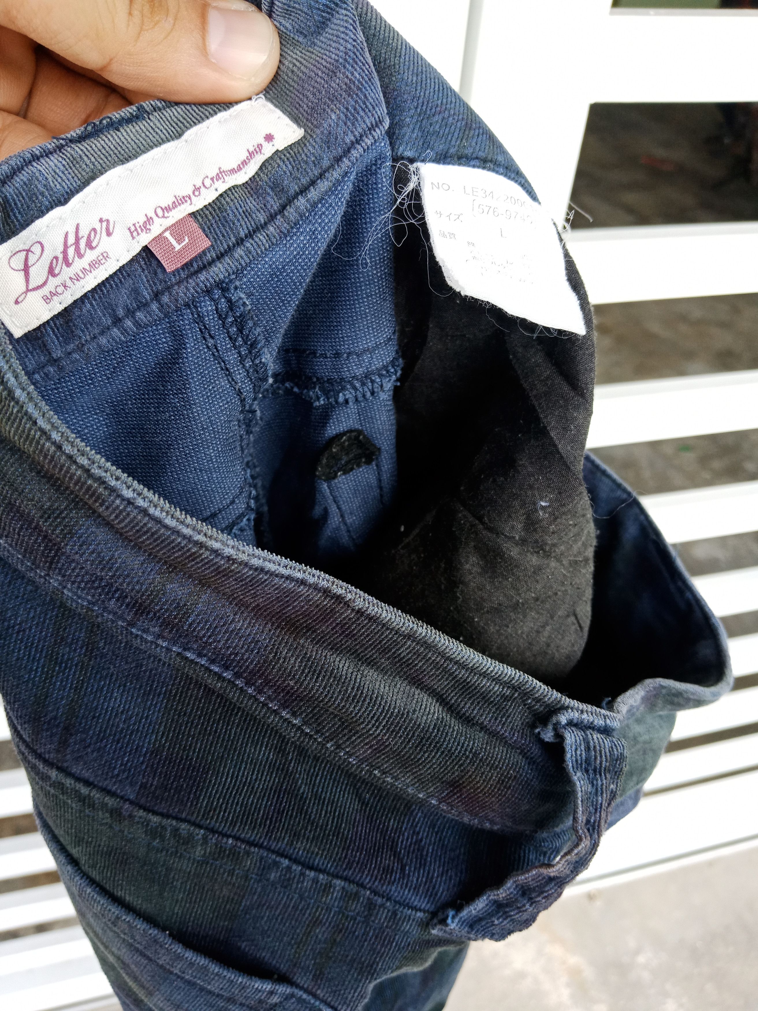 In The Attic Letter Back Number Tartan Checker Bondage Punks Pants Size US 31 - 6 Thumbnail