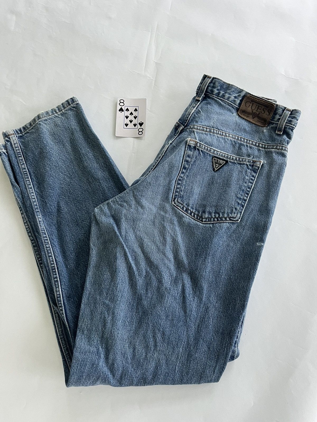 Guess Vintage Guess Jeans Blue Denim Stone Wash USA 90s Size US L / EU 52-54 / 3 - 1 Thumbnail