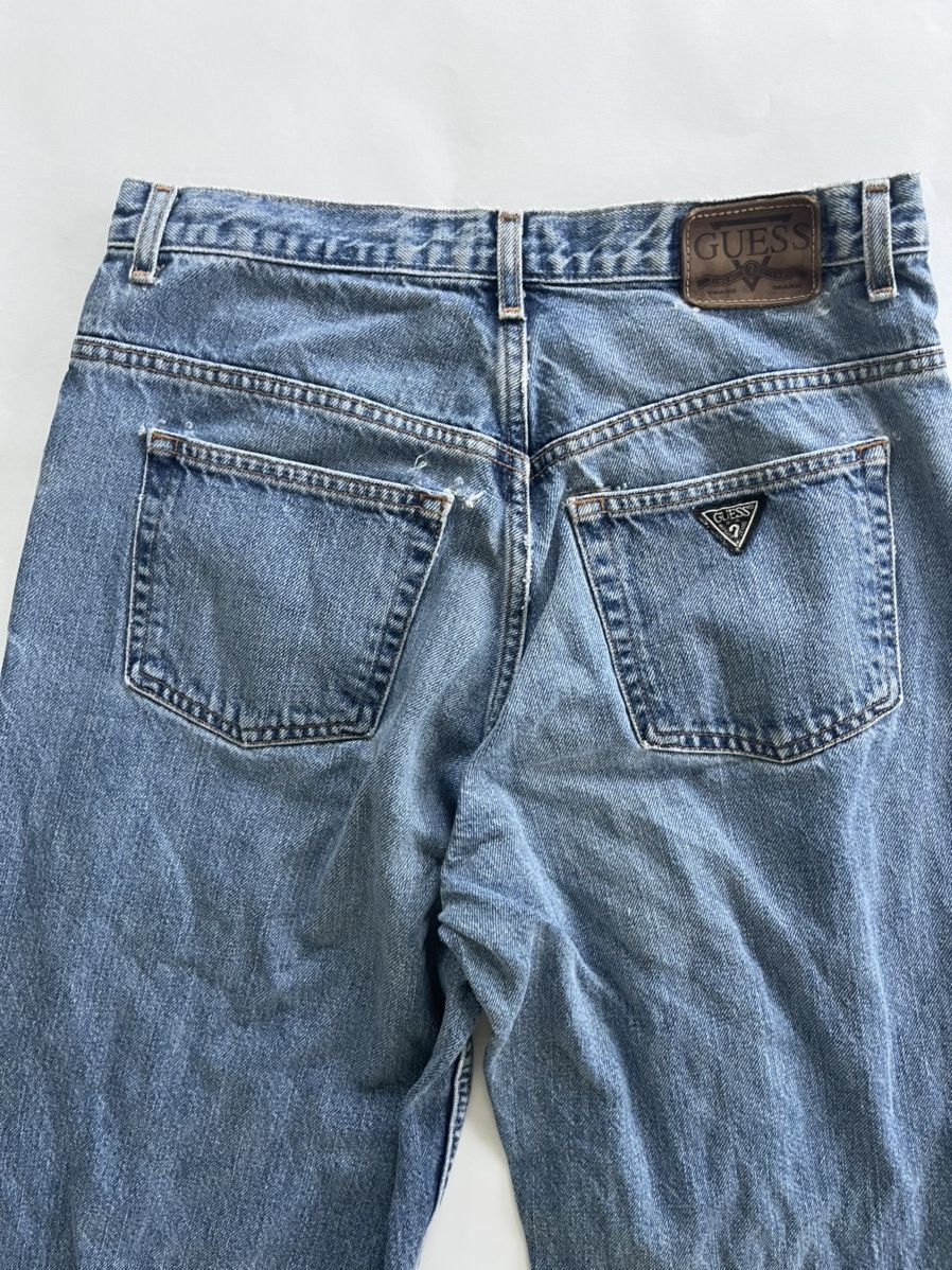 Guess Vintage Guess Jeans Blue Denim Stone Wash USA 90s Size US L / EU 52-54 / 3 - 3 Thumbnail