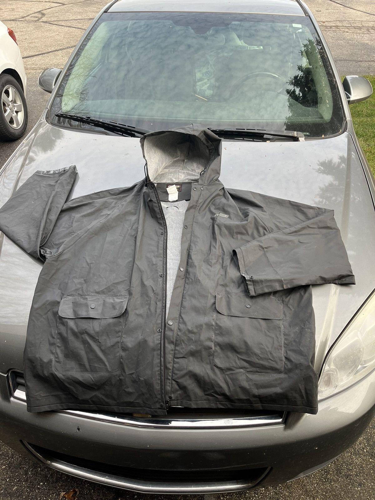 Vintage Vintage Heavy Duty Black Button Rain Coat Size US XXL / EU 58 / 5 - 1 Thumbnail