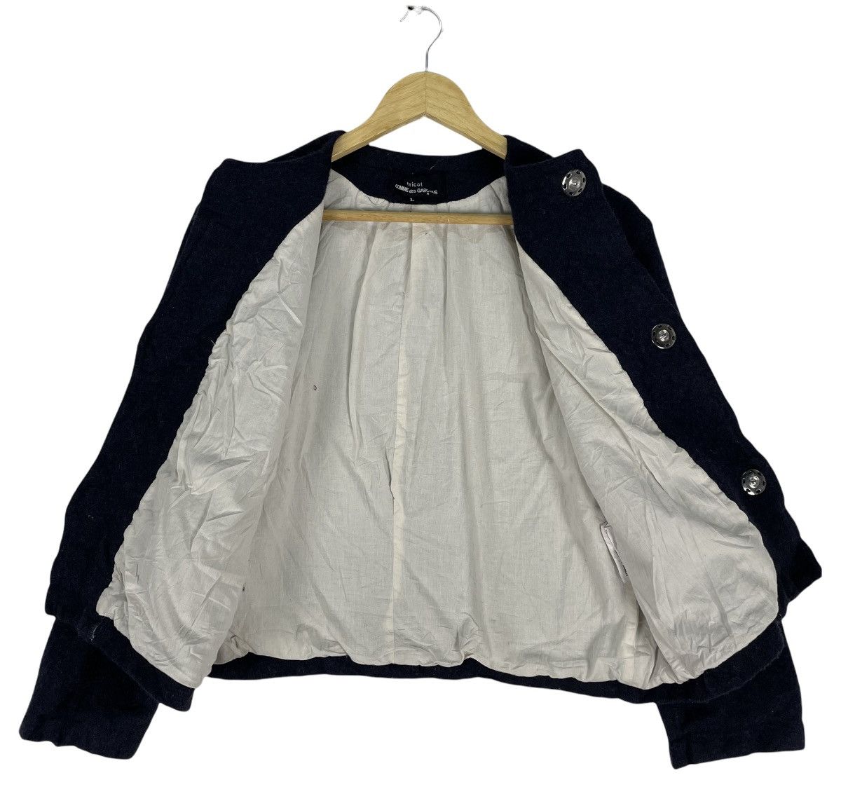 Comme des Garcons 🌟CDG tricot AW18 Button Wool Jacket Size L / US 10 / IT 46 - 5 Thumbnail