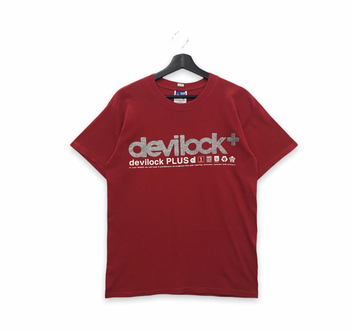 image of 2000 Devilock Plus Tee in Red, Men's (Size Medium)