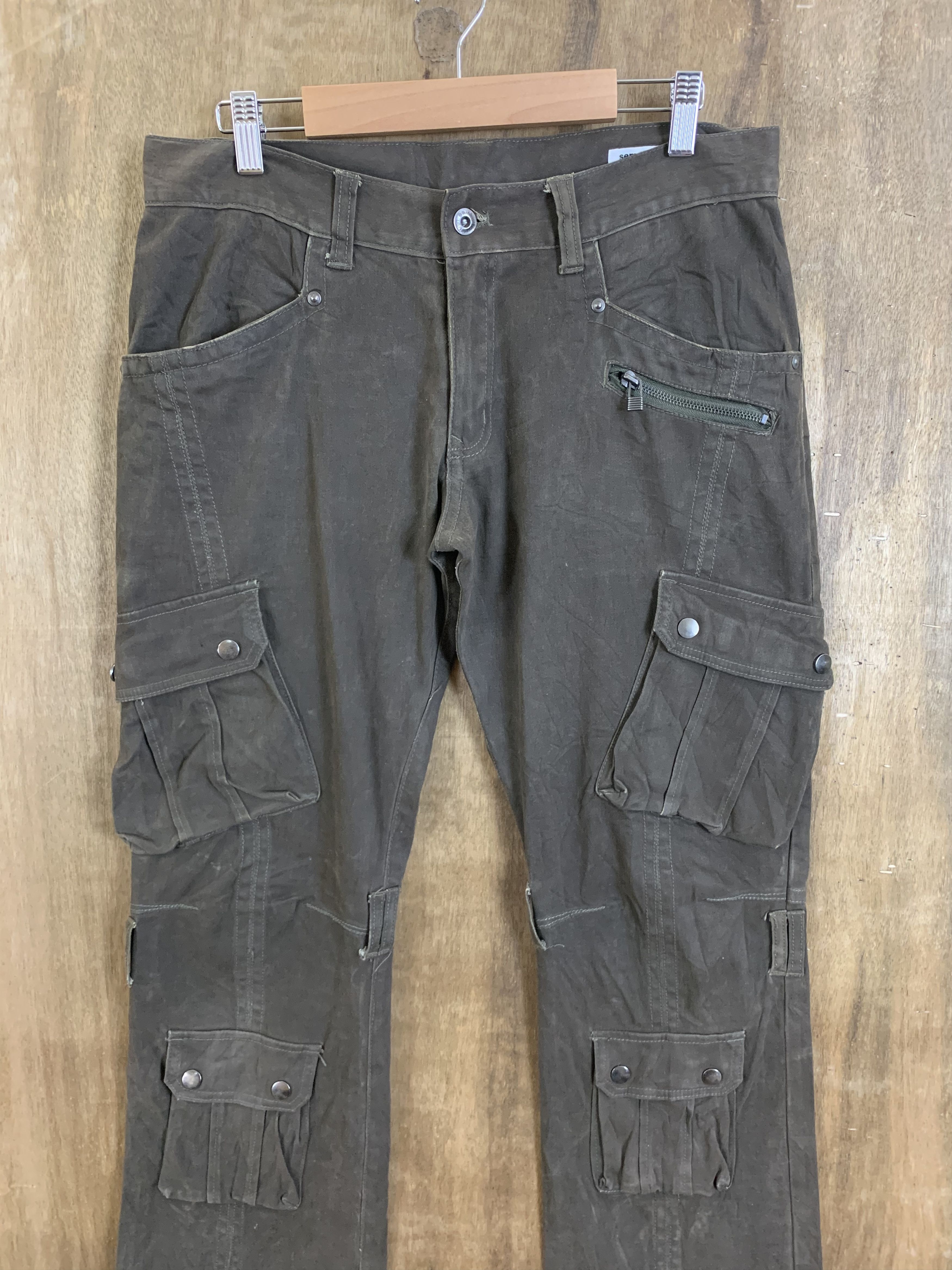 Japanese Brand Cargo Pants Semantic Design Multipocket Travis Scott Style Size US 32 / EU 48 - 3 Thumbnail
