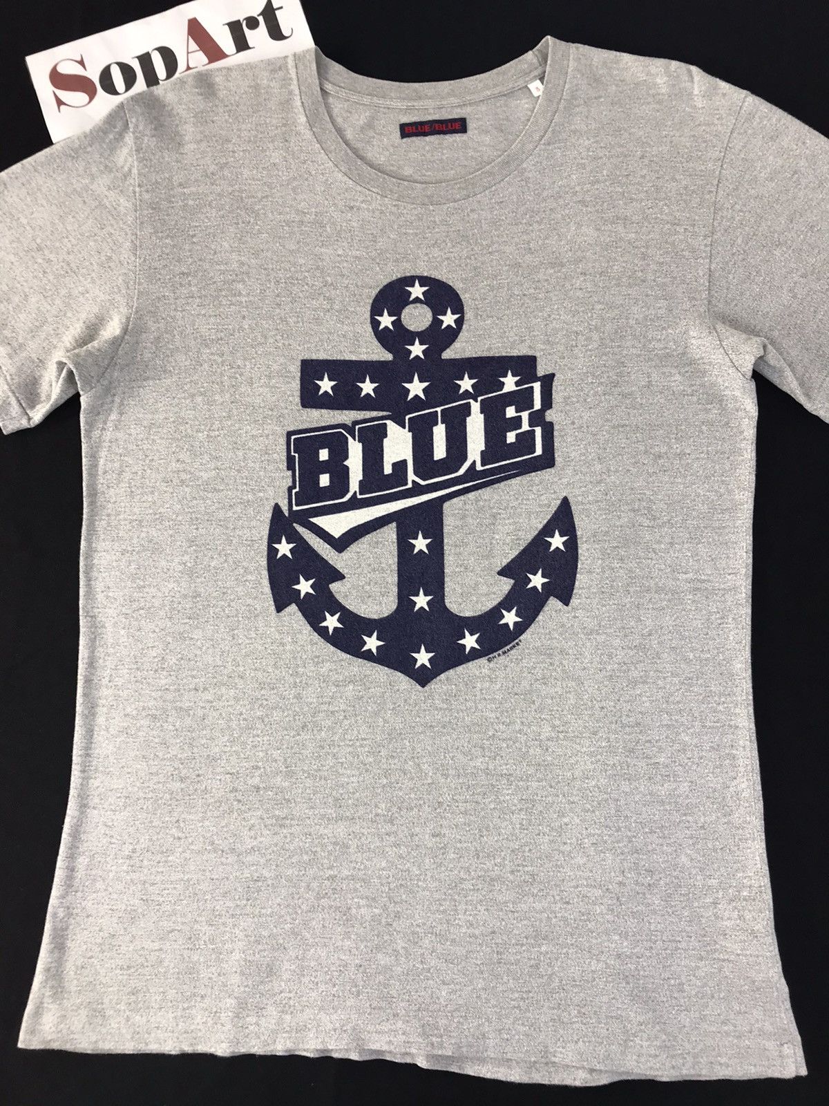 Blue Blue Japan × Vintage Vintage Blue-Blue Picture Big Logo Ship Anchor Tee Size US M / EU 48-50 / 2 - 3 Thumbnail