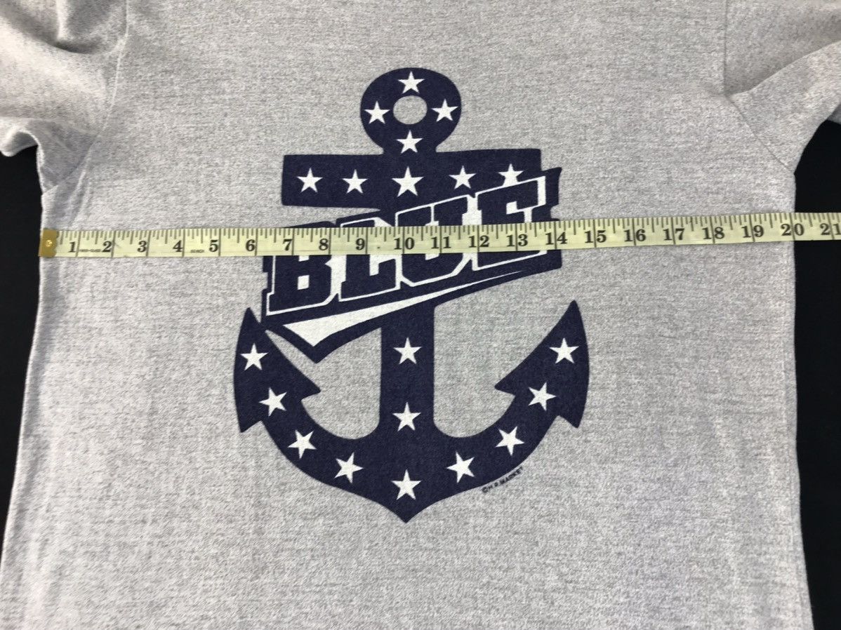 Blue Blue Japan × Vintage Vintage Blue-Blue Picture Big Logo Ship Anchor Tee Size US M / EU 48-50 / 2 - 9 Thumbnail