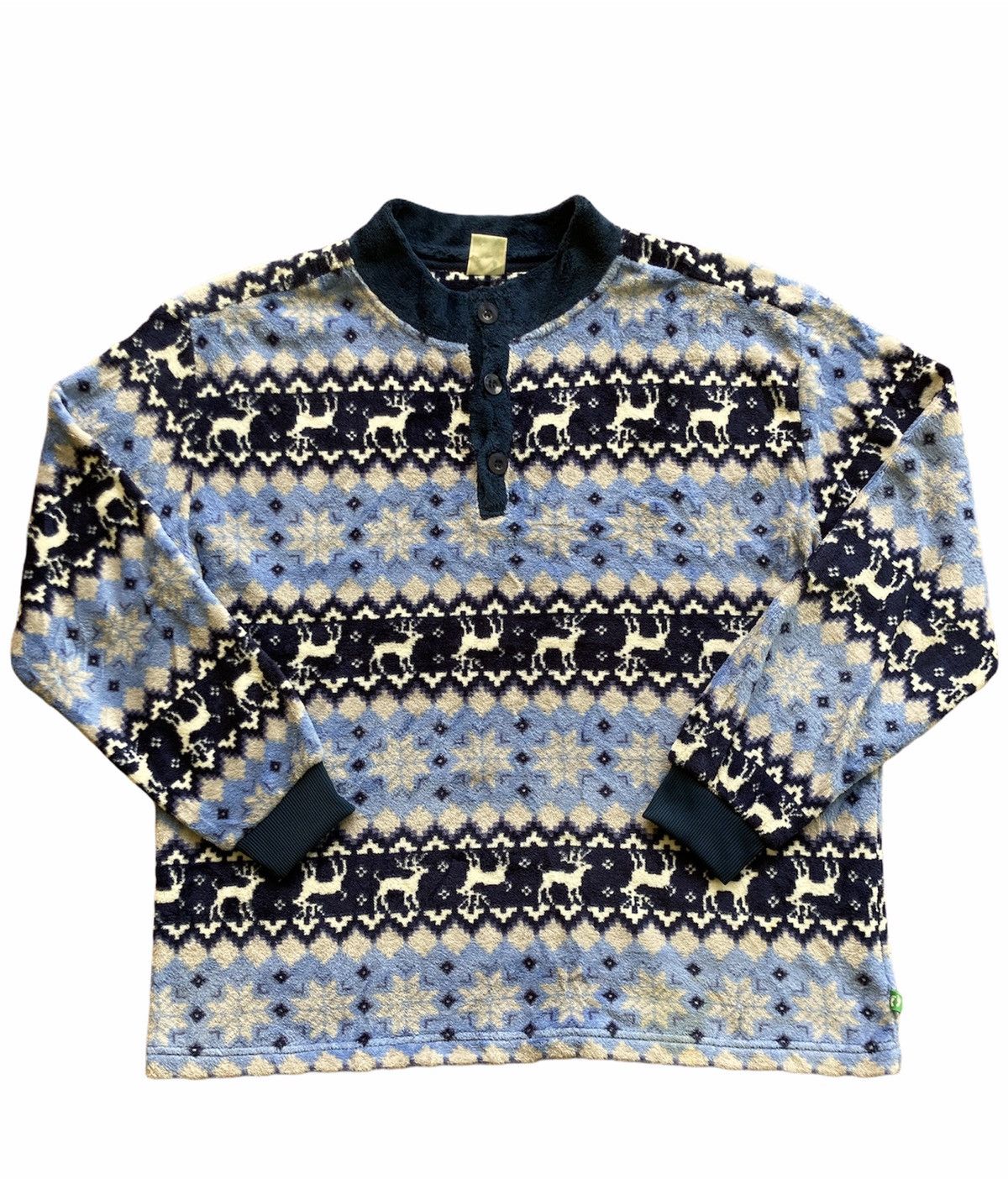 Hang Ten HANG TEN DEER PRINTED LONG SLEEVE FLEECE Size US XL / EU 56 / 4 - 1 Thumbnail
