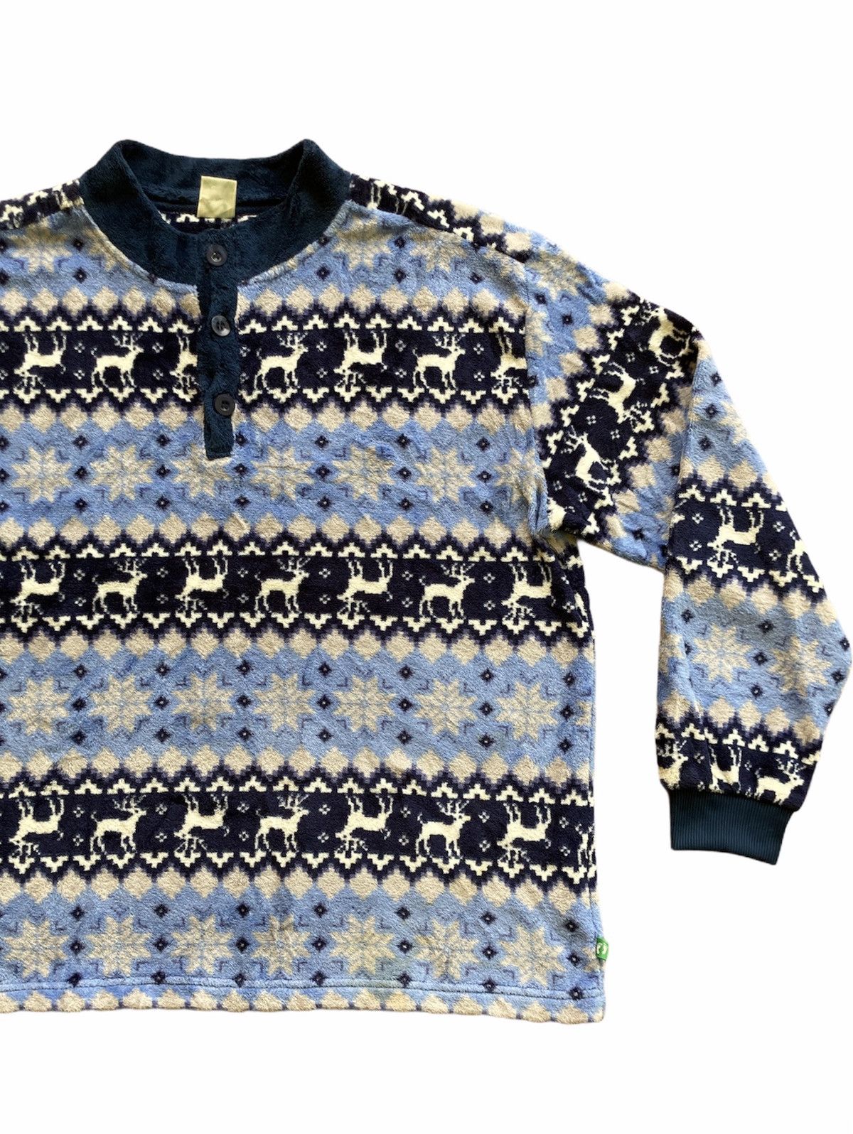 Hang Ten HANG TEN DEER PRINTED LONG SLEEVE FLEECE Size US XL / EU 56 / 4 - 2 Thumbnail