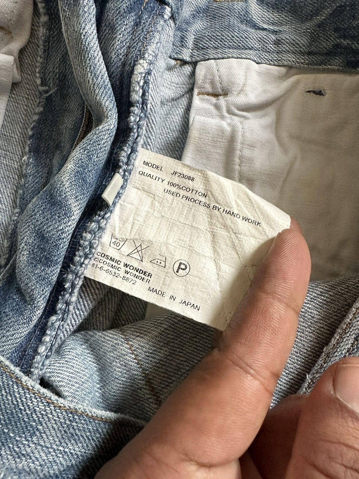 Cosmic Wonder Archive Cosmic Wonder Handmade craft jeans Size US 31 - 11 Thumbnail