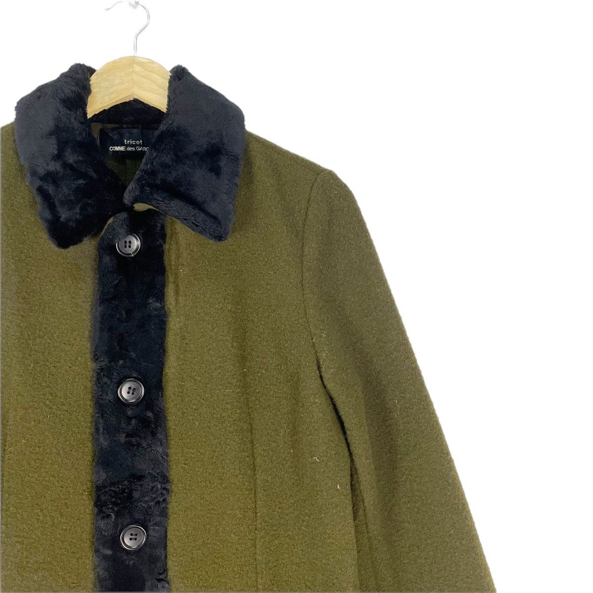 Comme des Garcons 🔥AW96 Comme des Garçons Tricot Fur Button Jacket Size M / US 6-8 / IT 42-44 - 4 Thumbnail