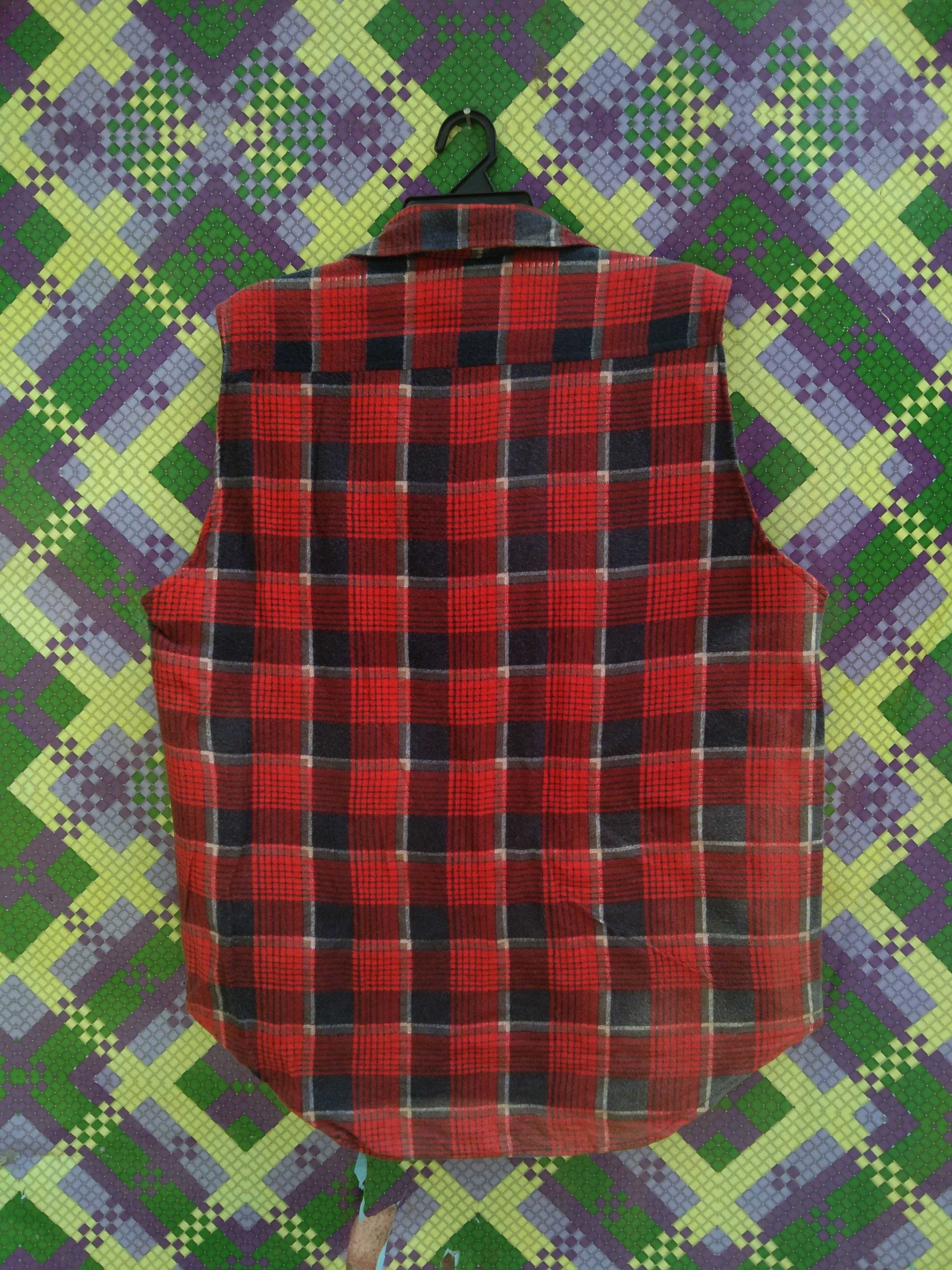 Flannel × Vintage VINTAGE LIGHTLAYERS SLEEVELESS FLANNEL JACKET Size US L / EU 52-54 / 3 - 4 Thumbnail