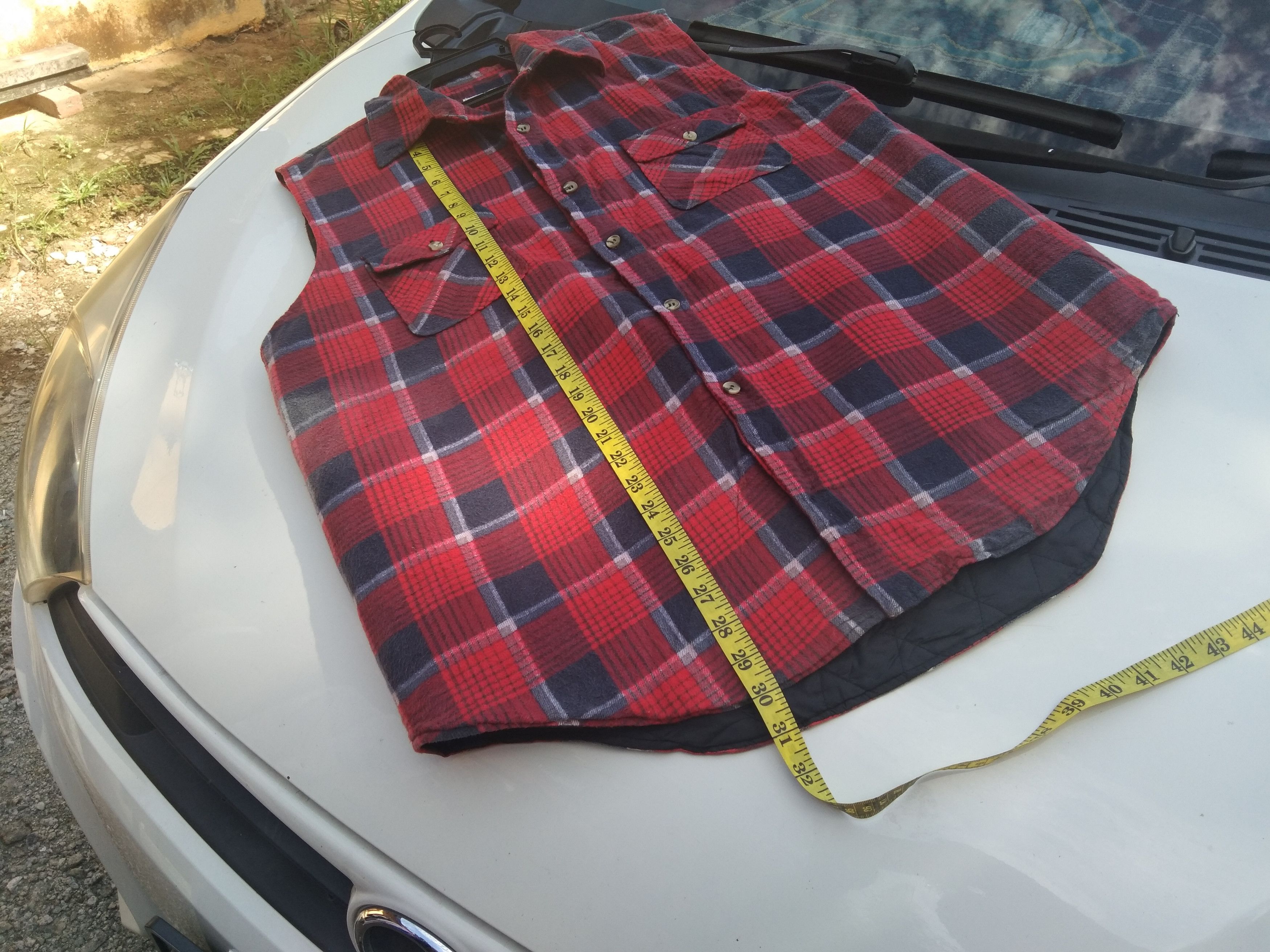 Flannel × Vintage VINTAGE LIGHTLAYERS SLEEVELESS FLANNEL JACKET Size US L / EU 52-54 / 3 - 10 Thumbnail